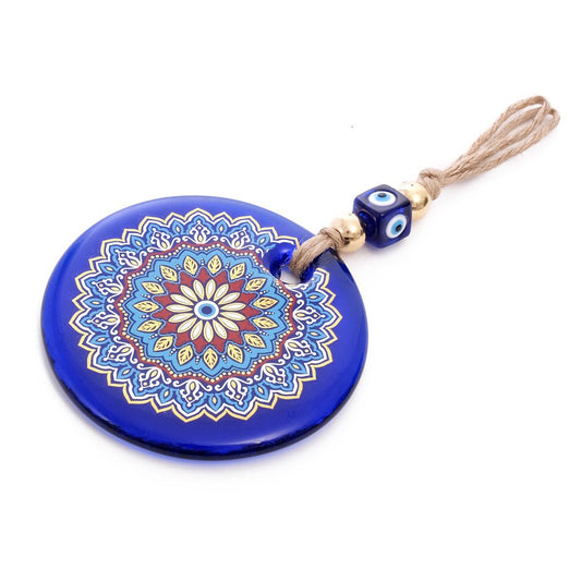 Glass Mandala Evil Eye - Purple Door Alchemy