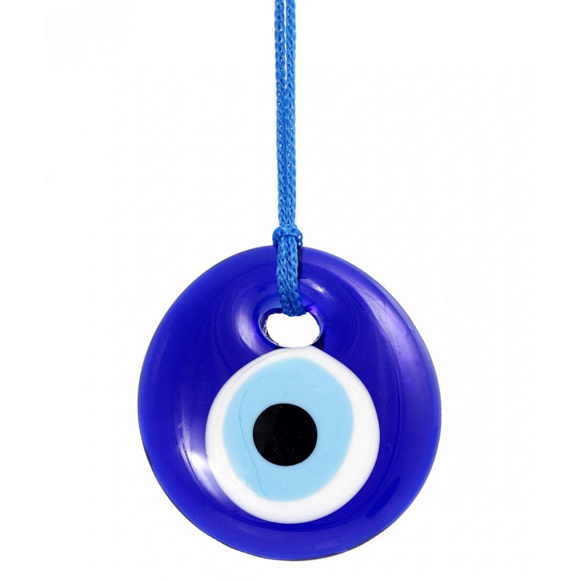 Handmade Glass Blue Evil Eye - Purple Door Alchemy