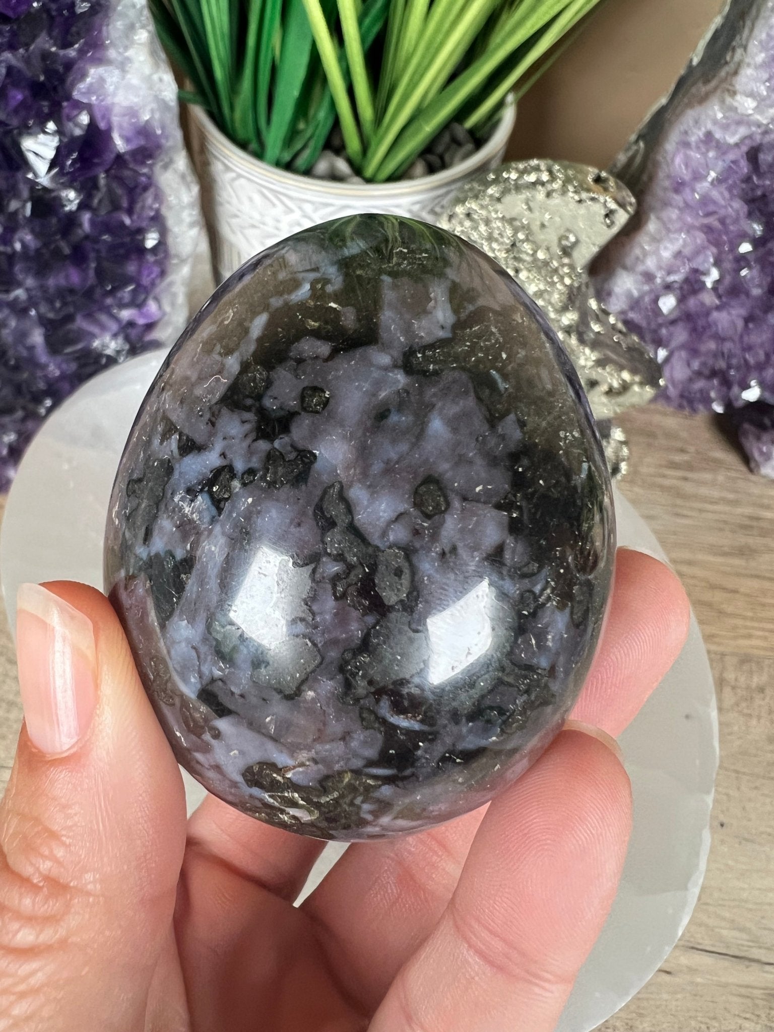 Indigo Gabbro Egg - Purple Door Alchemy