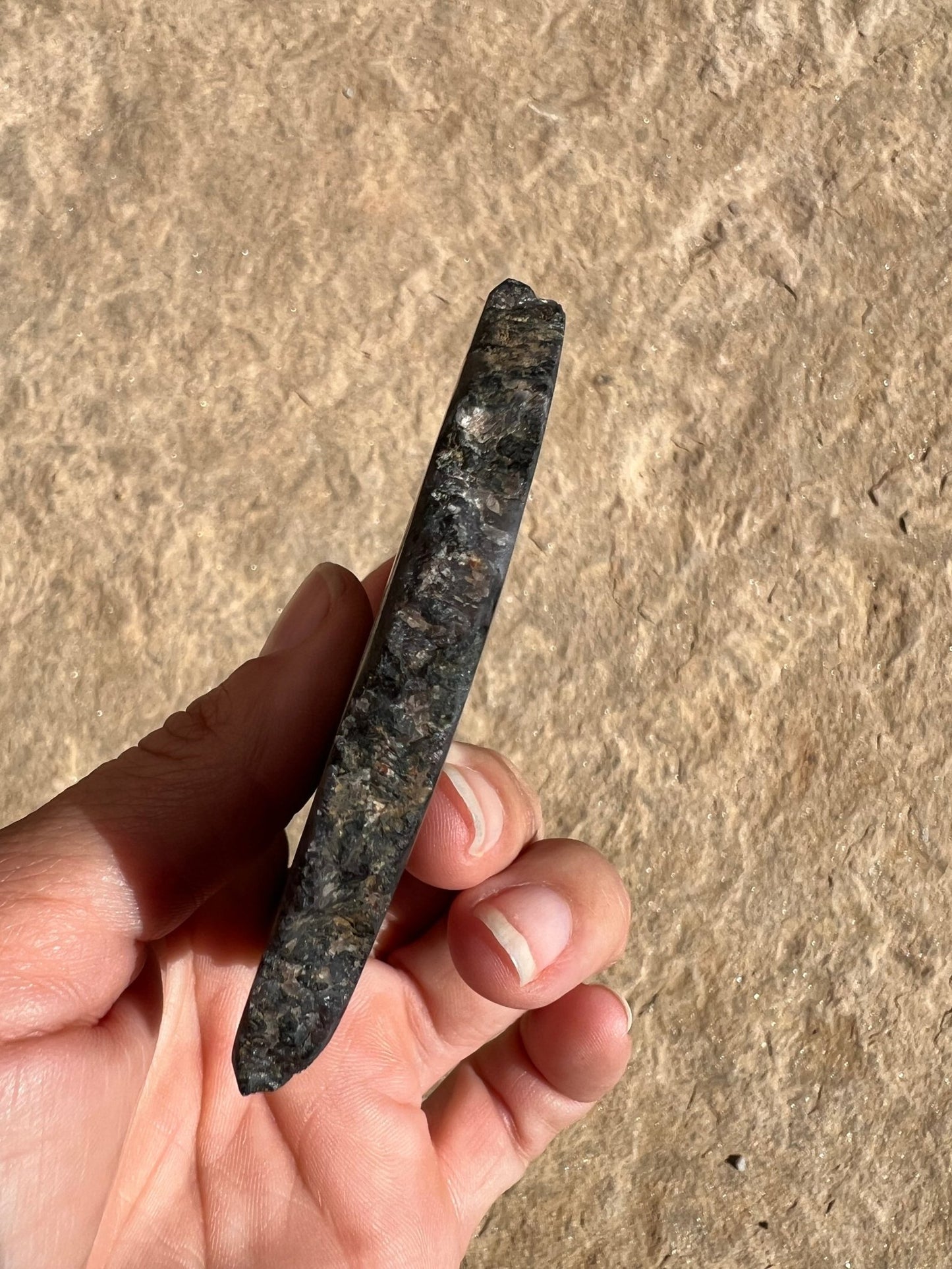 Indigo Gabbro Slab 137g - Purple Door Alchemy