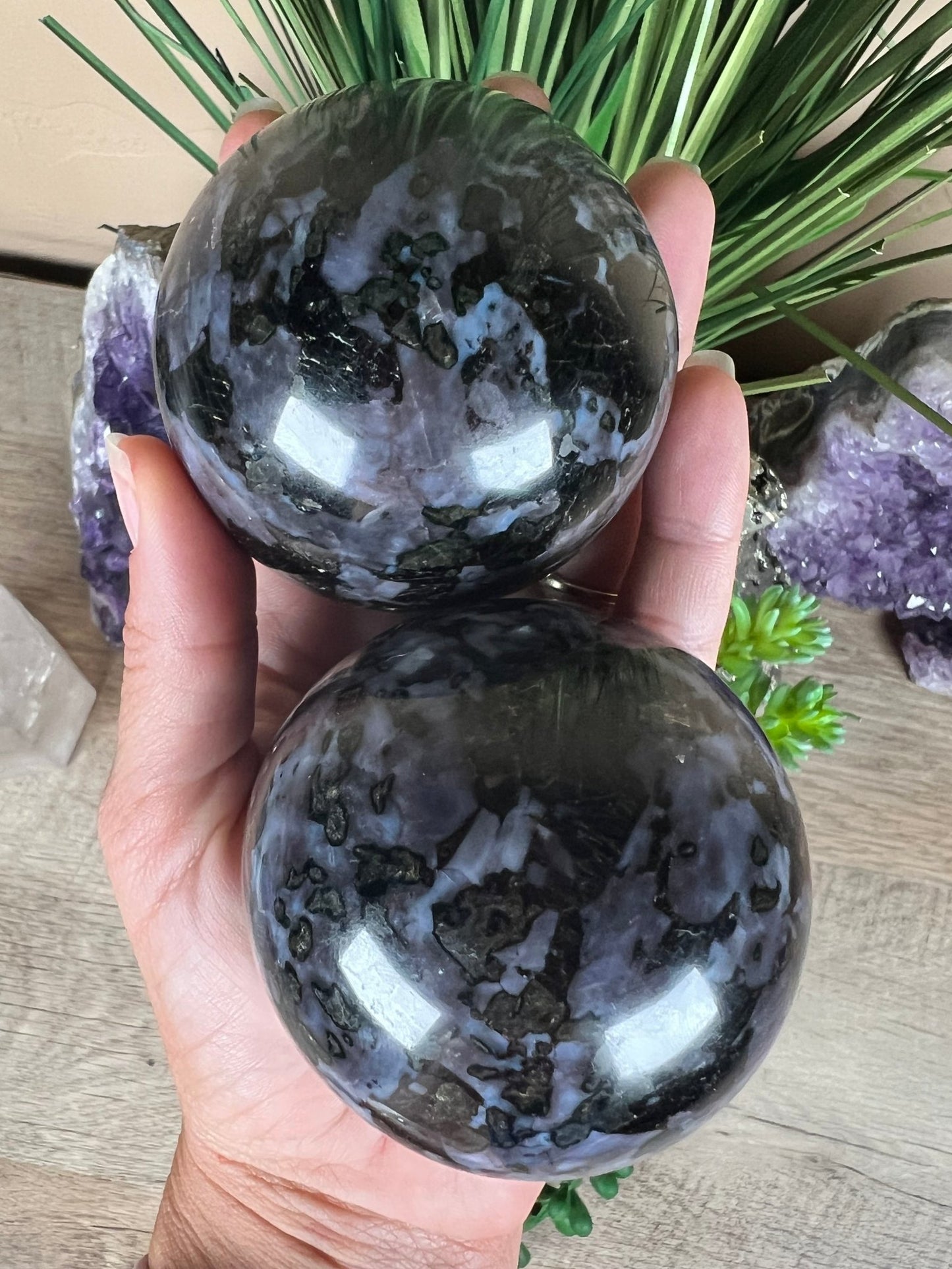 Indigo Gabbro Sphere - Purple Door Alchemy