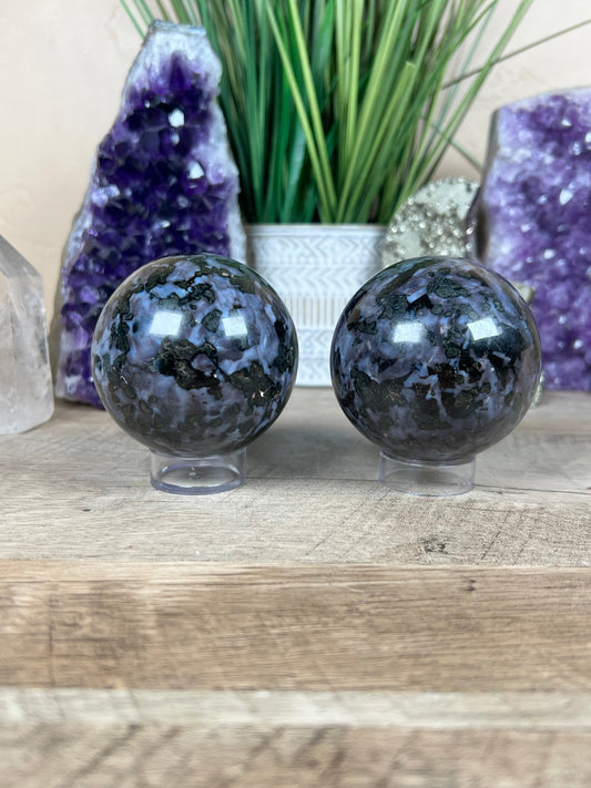 Indigo Gabbro Sphere - Purple Door Alchemy