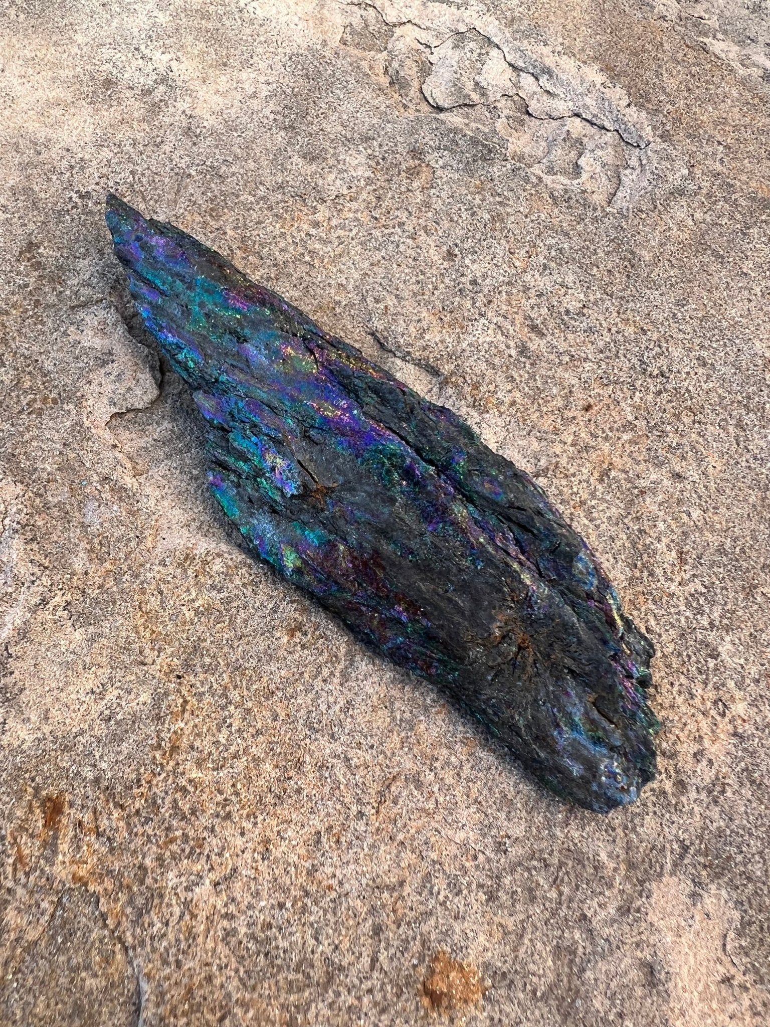 Iridescent Rainbow Hematite Specimen 136g - Purple Door Alchemy