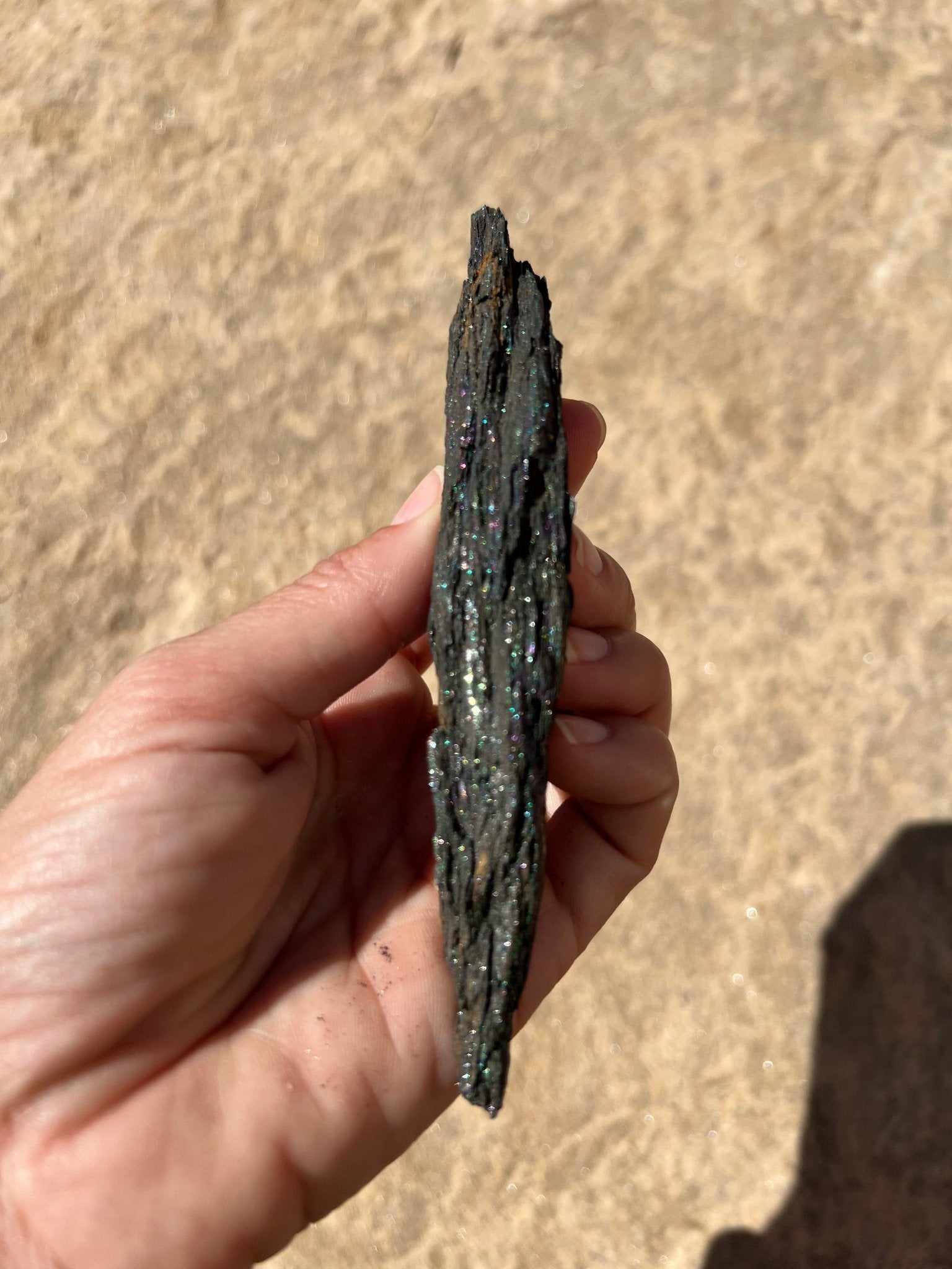 Iridescent Rainbow Hematite Specimen 136g - Purple Door Alchemy