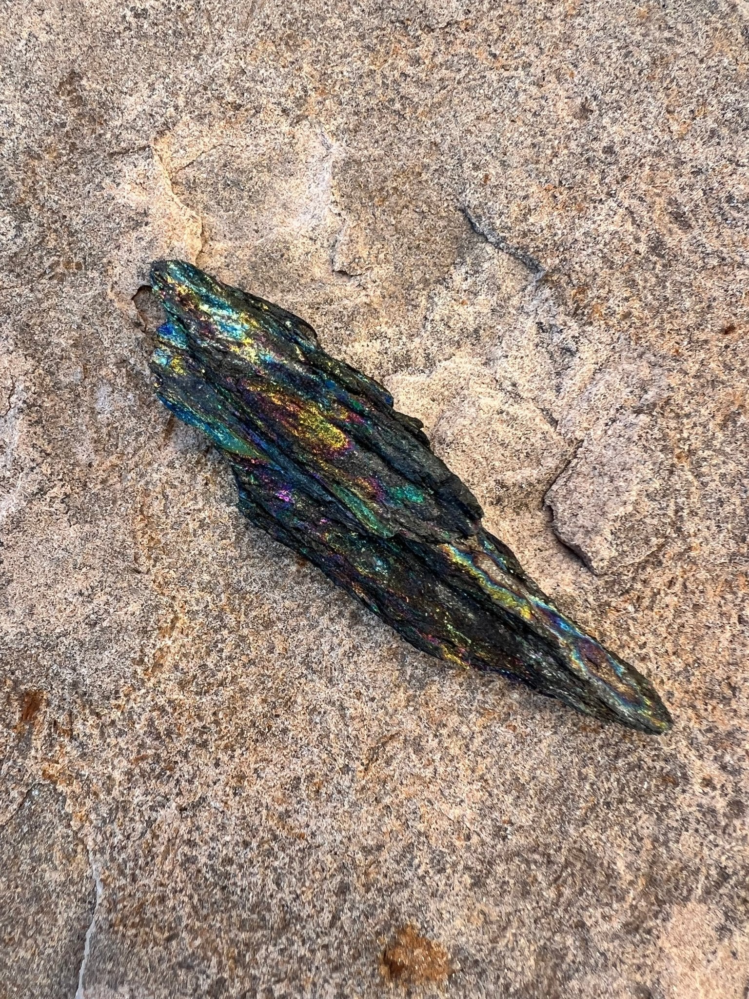 Iridescent Rainbow Hematite Specimen 44g - Purple Door Alchemy