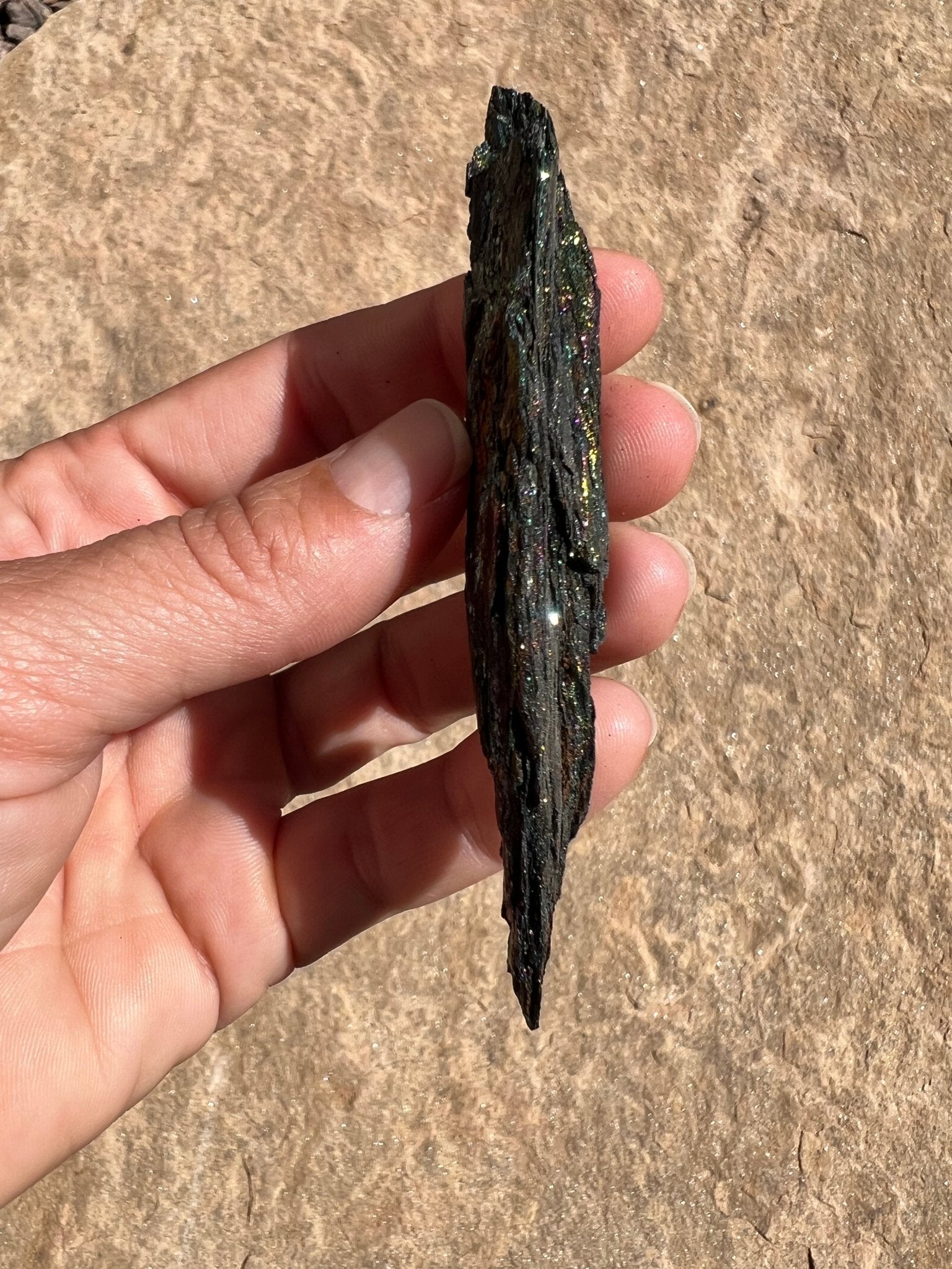 Iridescent Rainbow Hematite Specimen 44g - Purple Door Alchemy