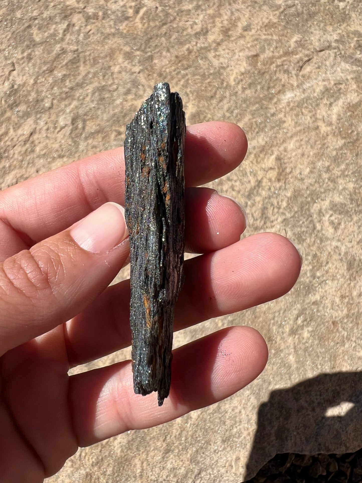 Iridescent Rainbow Hematite Specimen 48g - Purple Door Alchemy