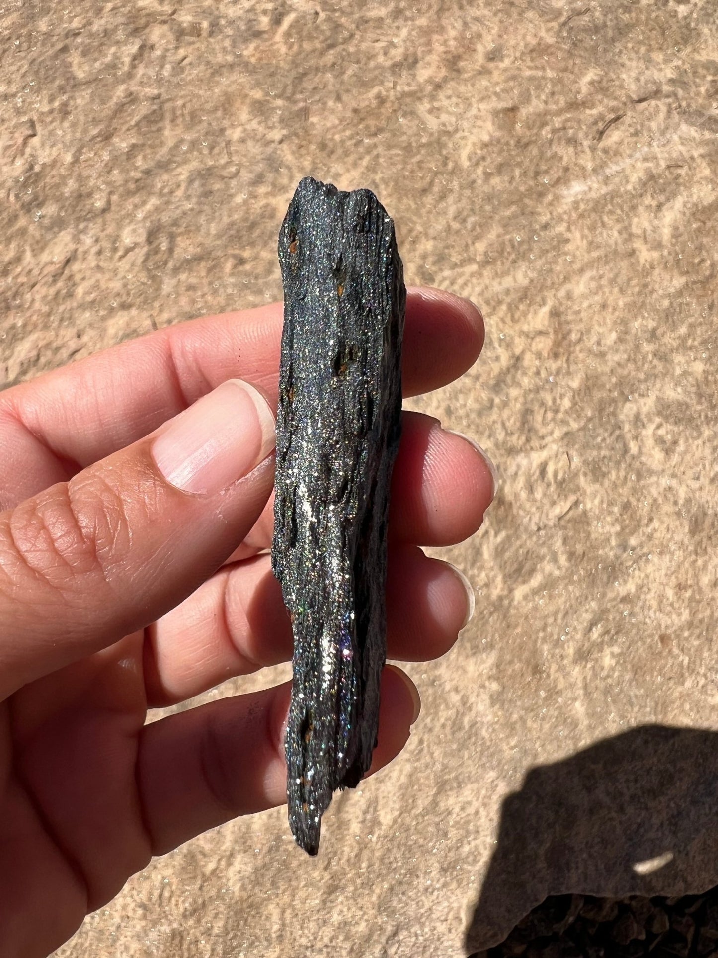 Iridescent Rainbow Hematite Specimen 48g - Purple Door Alchemy