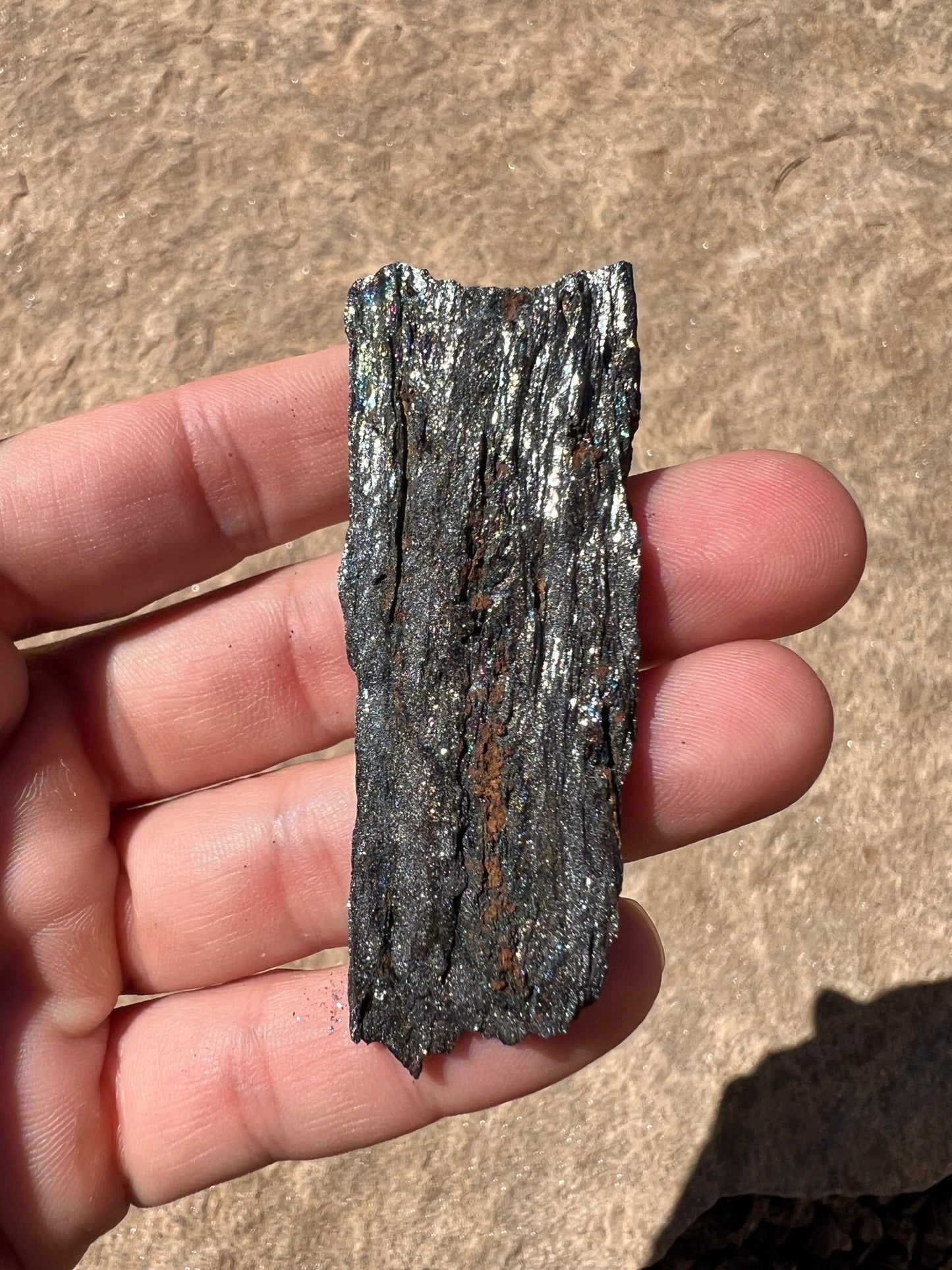 Iridescent Rainbow Hematite Specimen 48g - Purple Door Alchemy