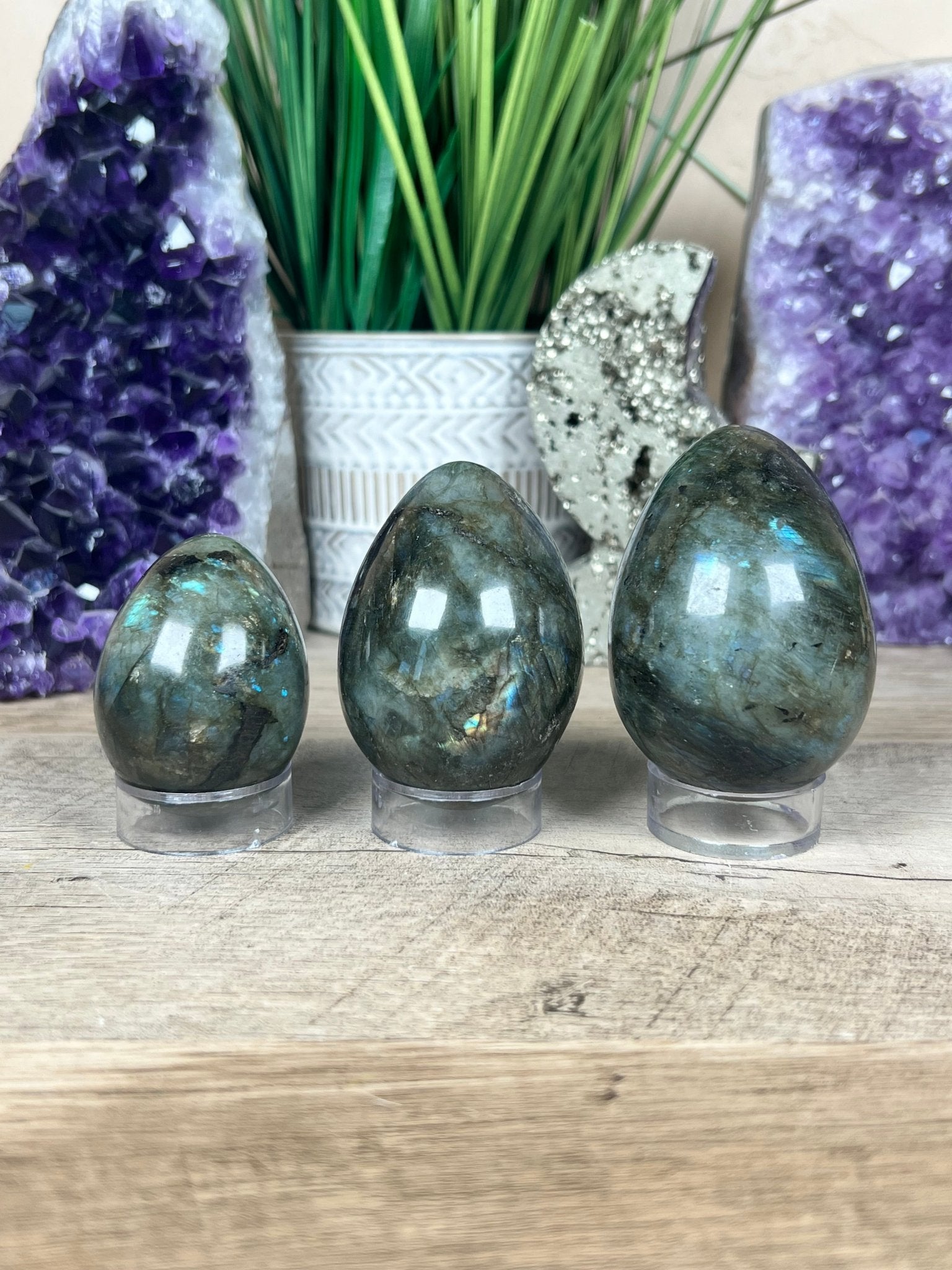 Labradorite Eggs - Purple Door Alchemy