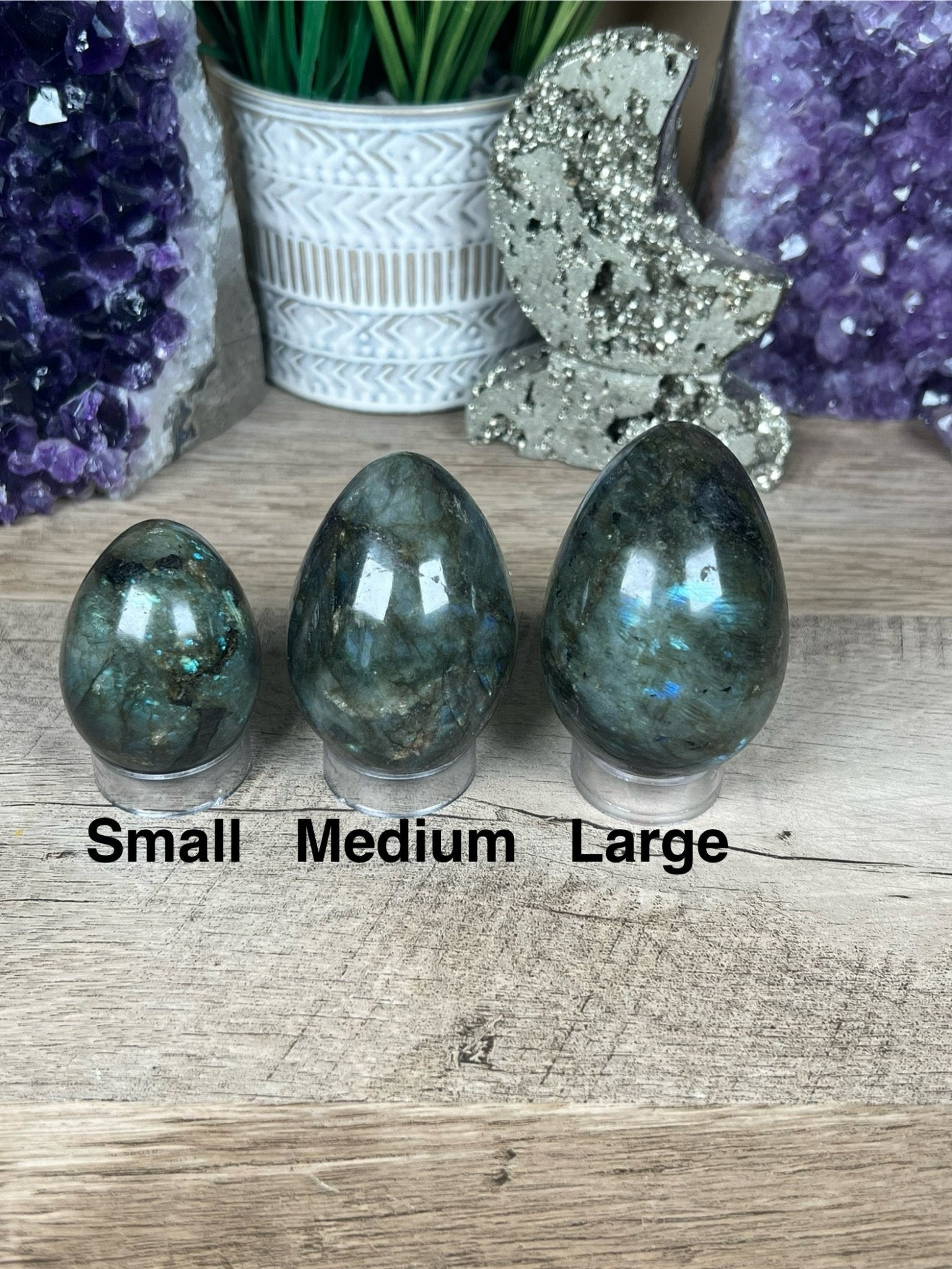 Labradorite Eggs - Purple Door Alchemy