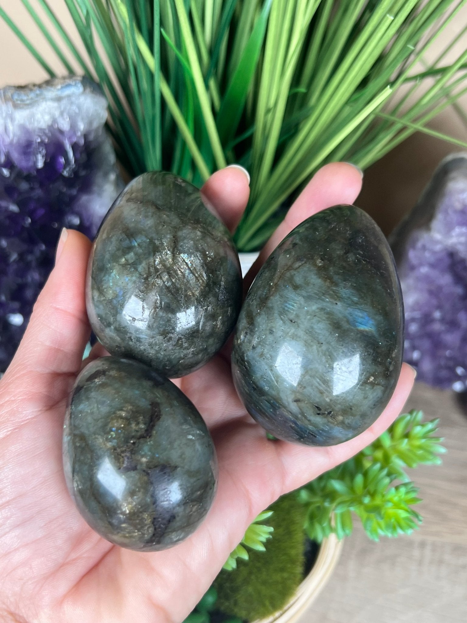 Labradorite Eggs - Purple Door Alchemy