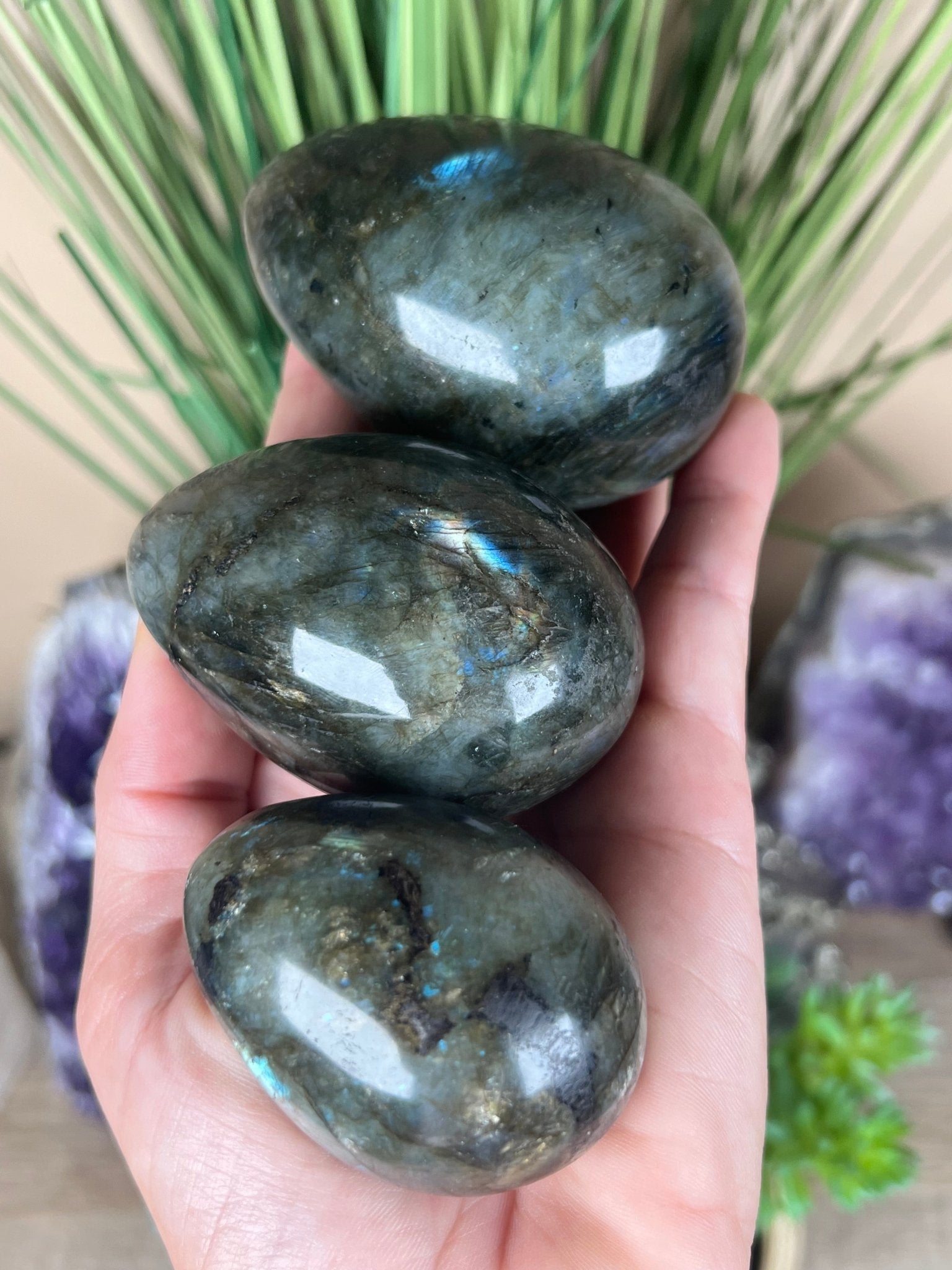 Labradorite Eggs - Purple Door Alchemy