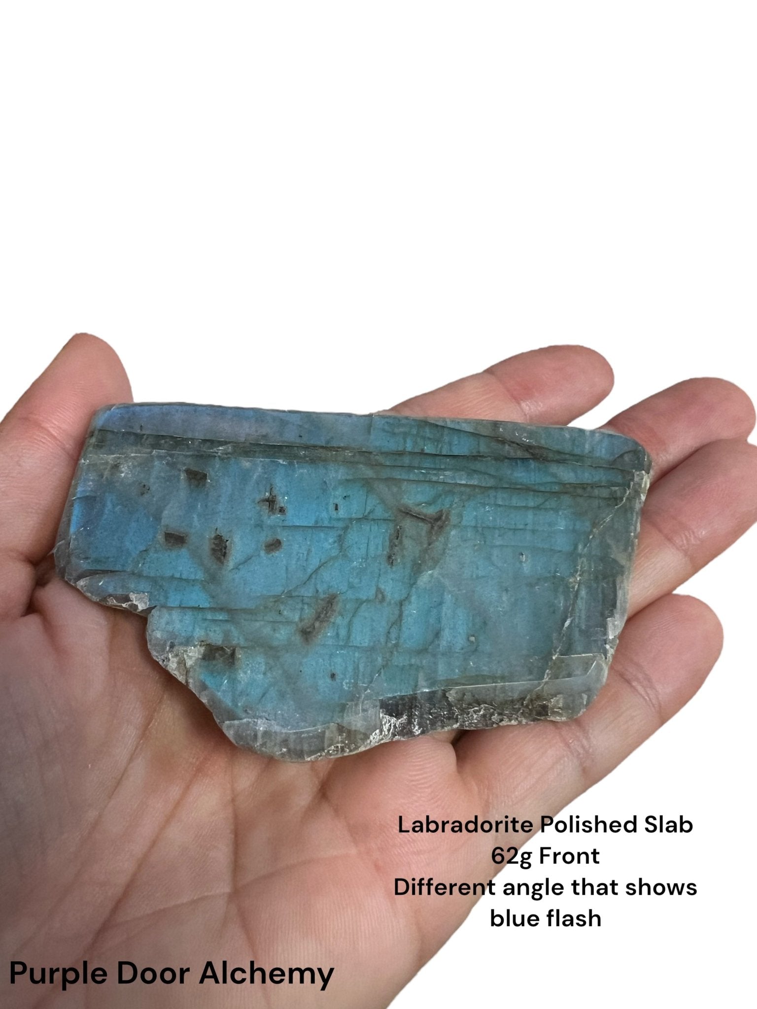 Labradorite Polished Slab 62g - Purple Door Alchemy