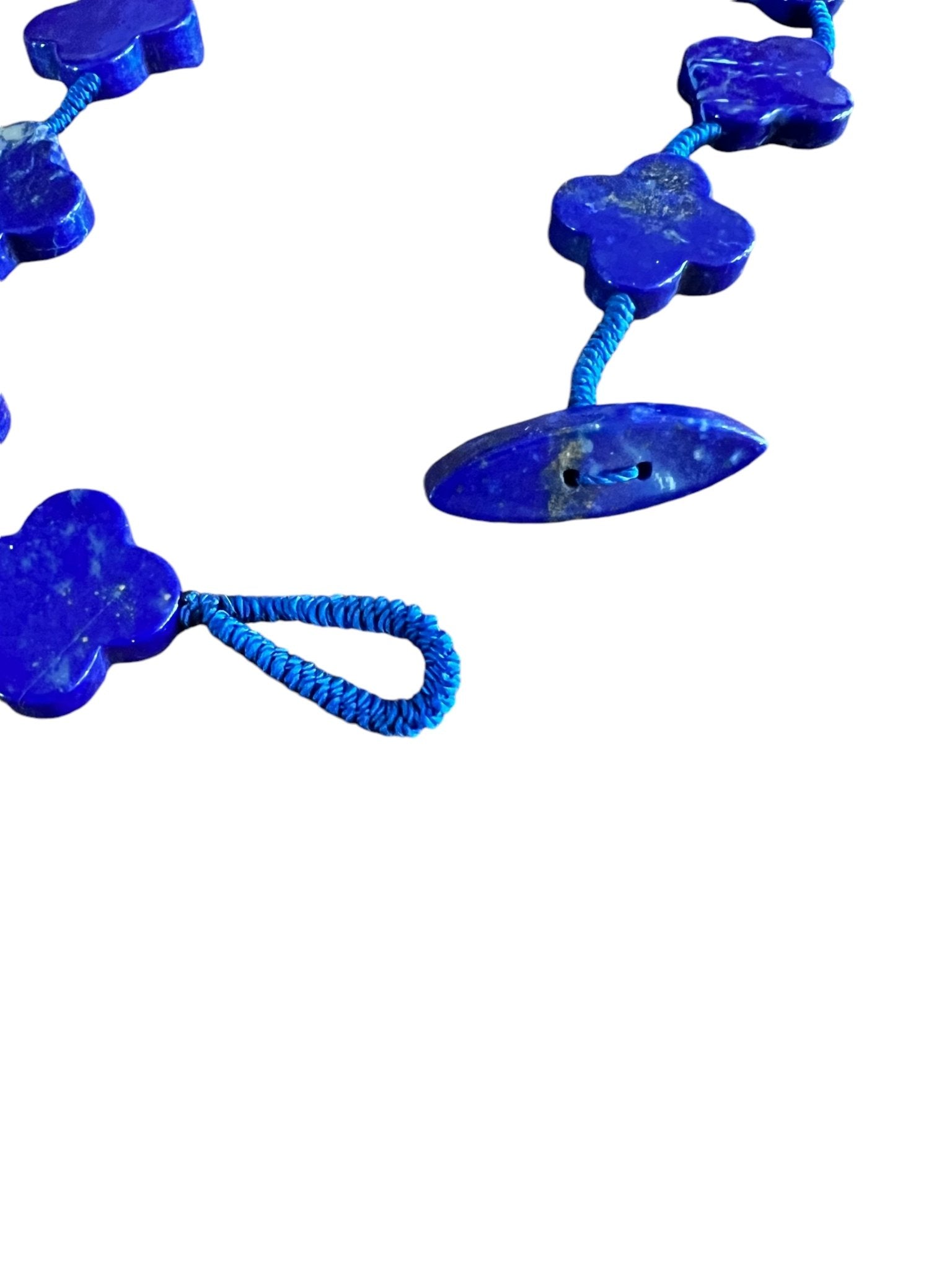 Lapis Lazuli Clover Necklace - Purple Door Alchemy