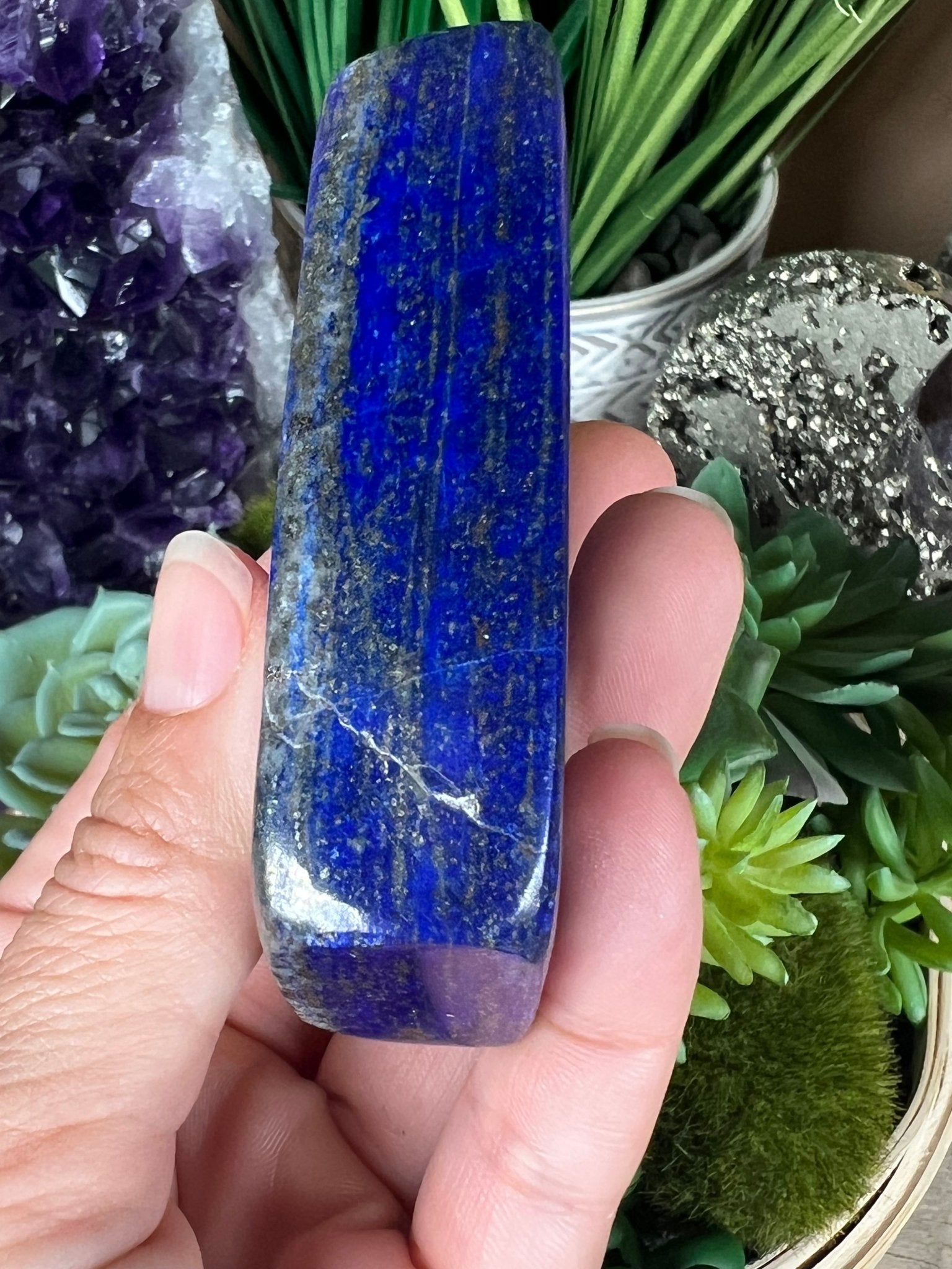 Lapis Lazuli Freeform 60mm - Purple Door Alchemy