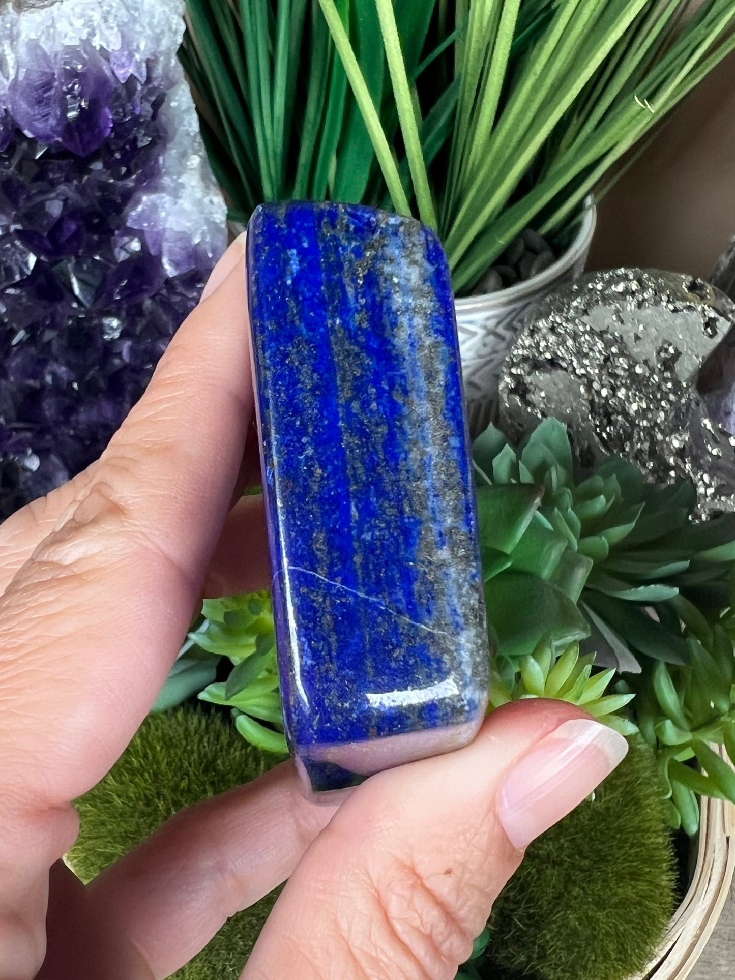 Lapis Lazuli Freeform 60mm - Purple Door Alchemy