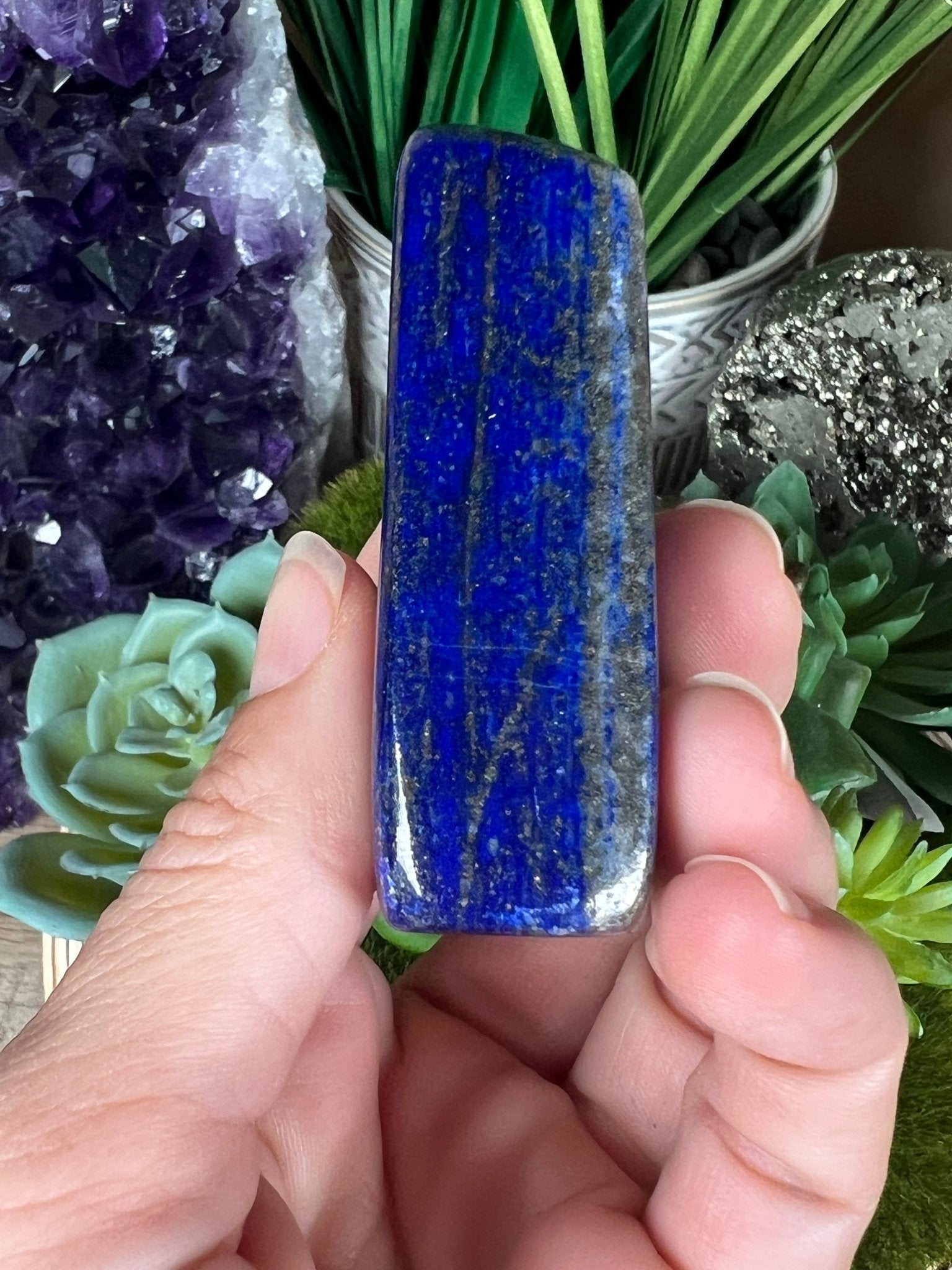 Lapis Lazuli Freeform 60mm - Purple Door Alchemy