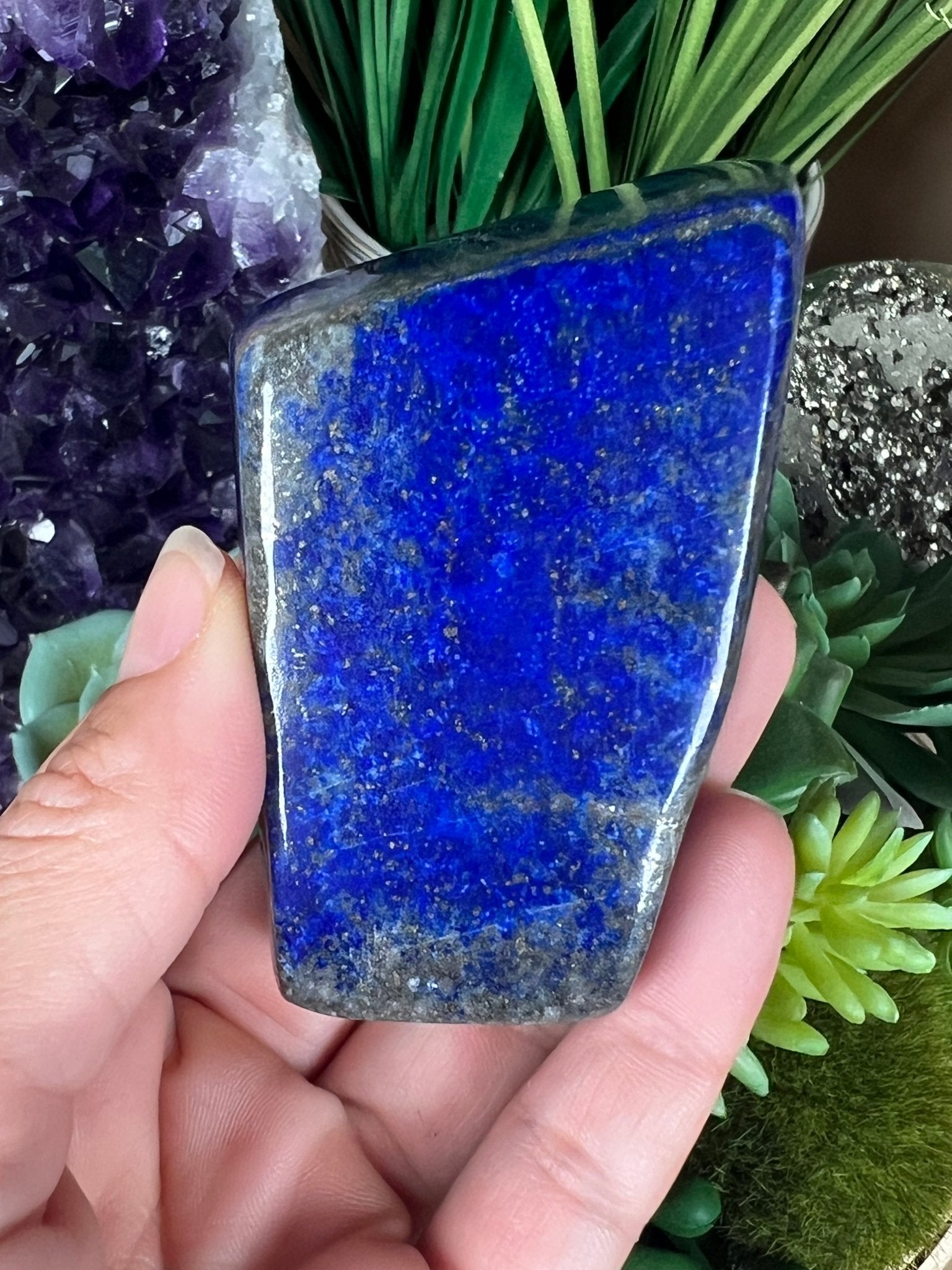Lapis Lazuli Freeform 60mm - Purple Door Alchemy