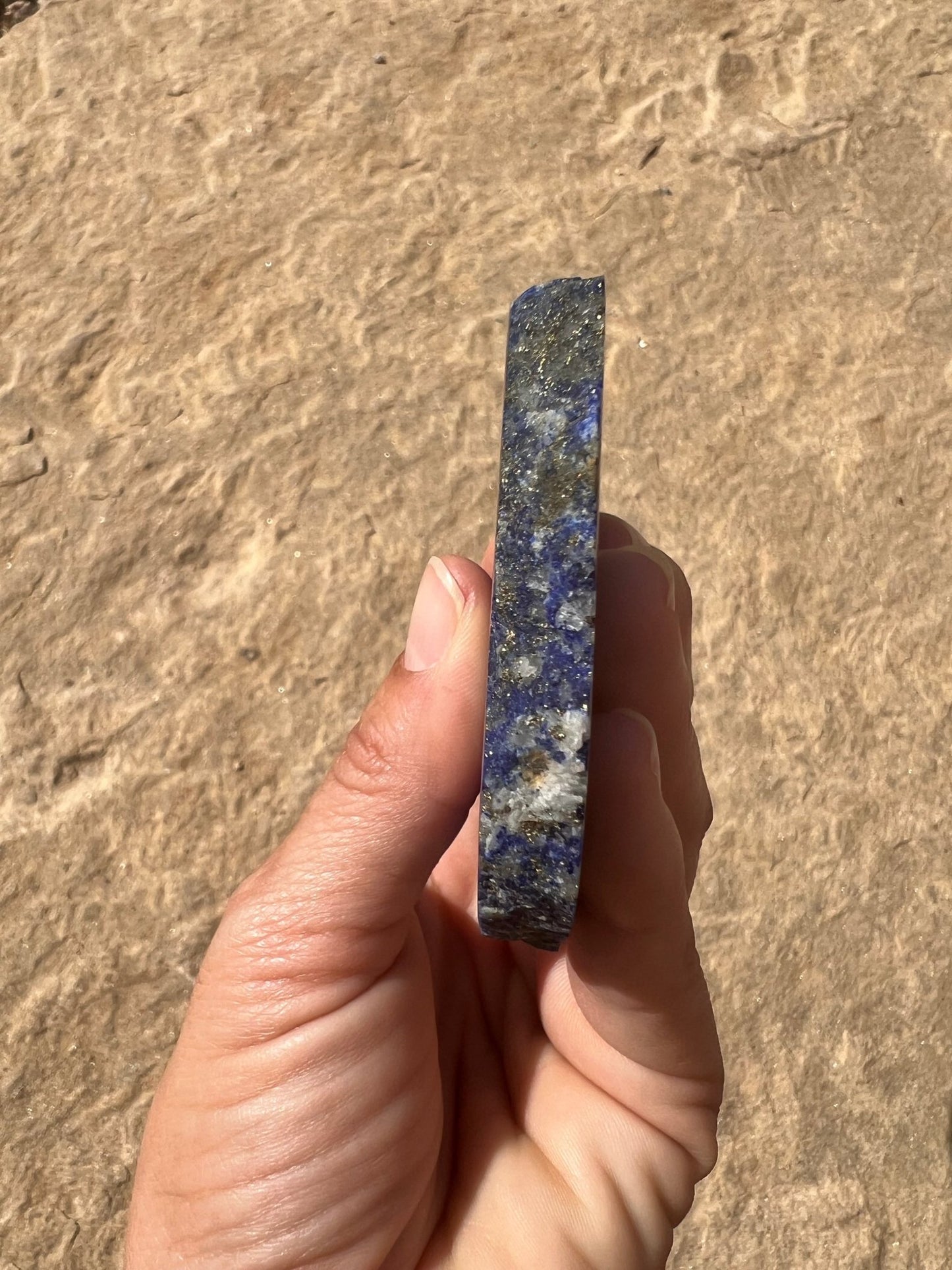 Lapis Lazuli Slab 133g - Purple Door Alchemy