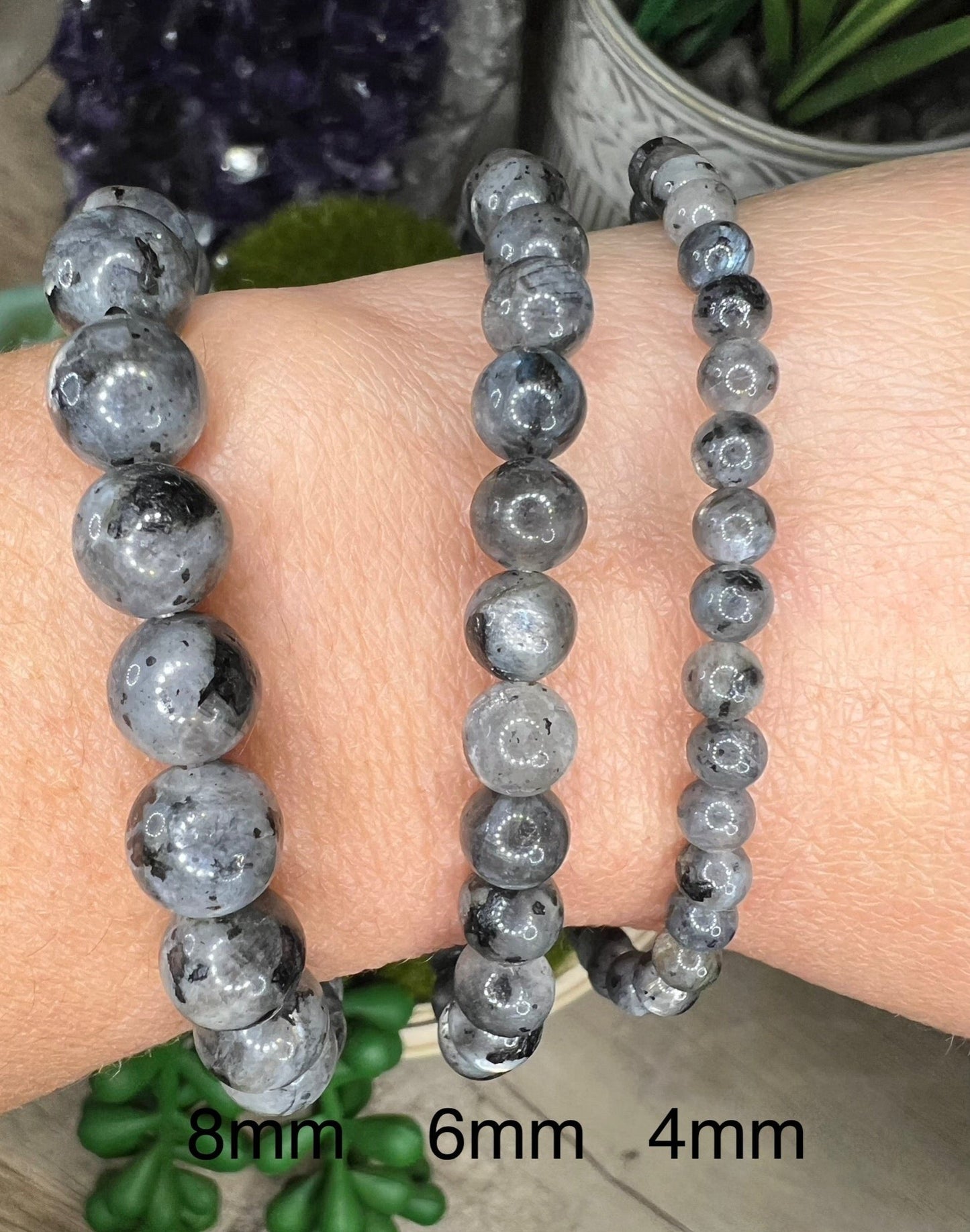 Larvikite Bracelet - Purple Door Alchemy