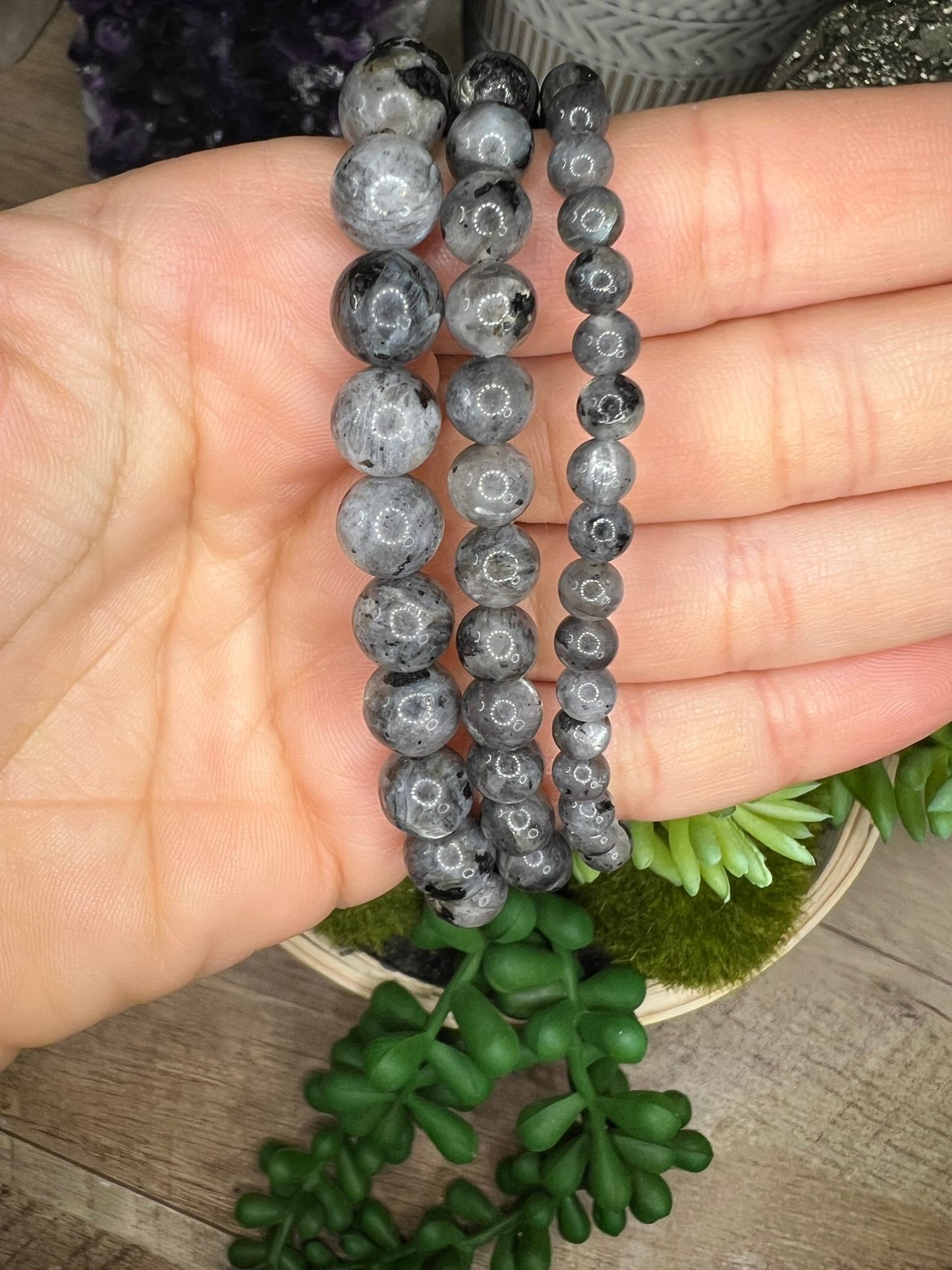 Larvikite Bracelet - Purple Door Alchemy