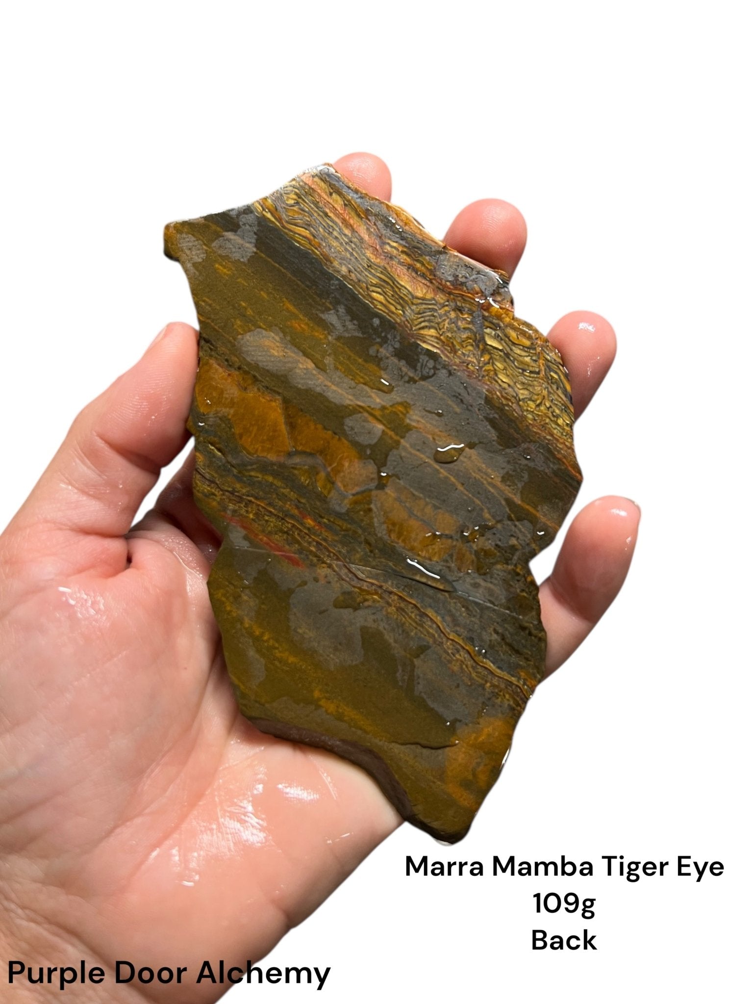 Marra Mamba Tiger Eye Slab 109g - Purple Door Alchemy