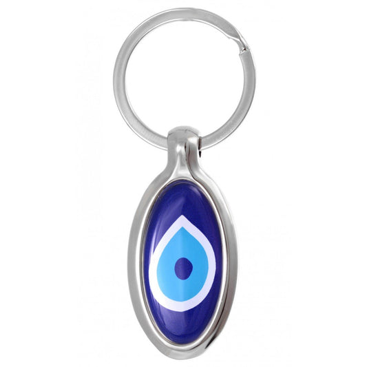 Metal Evil Eye Keychain - Purple Door Alchemy