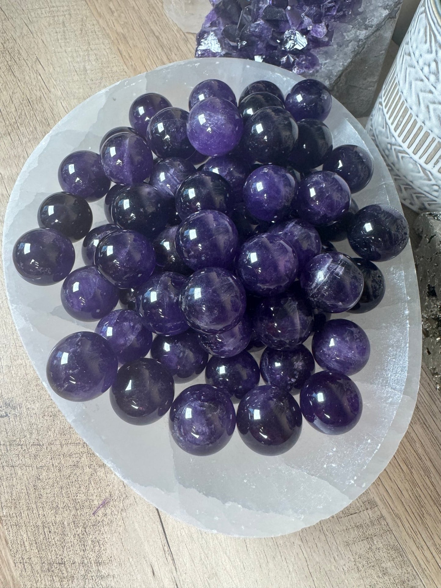 Mini Amethyst Spheres - Purple Door Alchemy