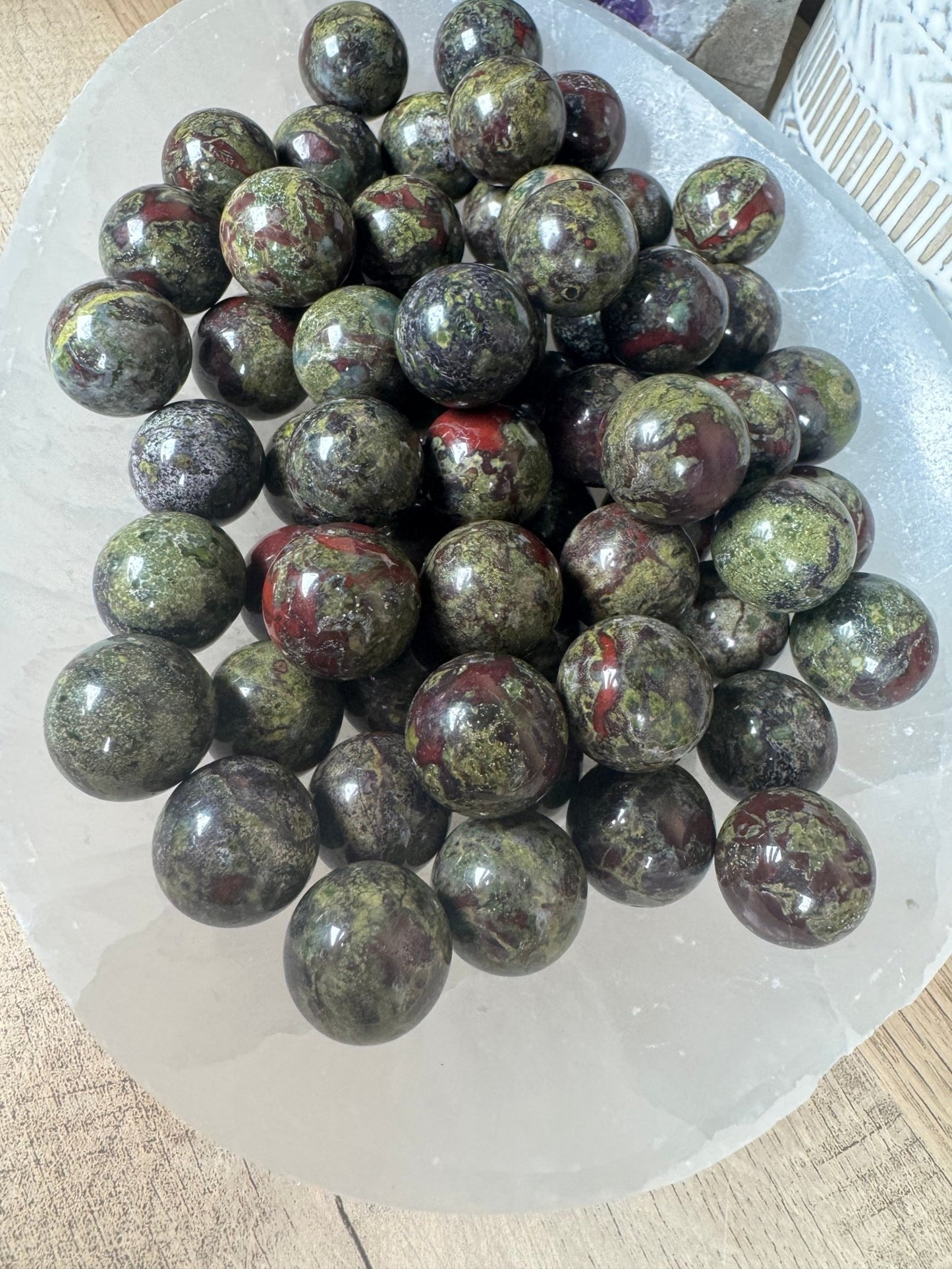 Mini Dragon Blood Stone Sphere - Purple Door Alchemy