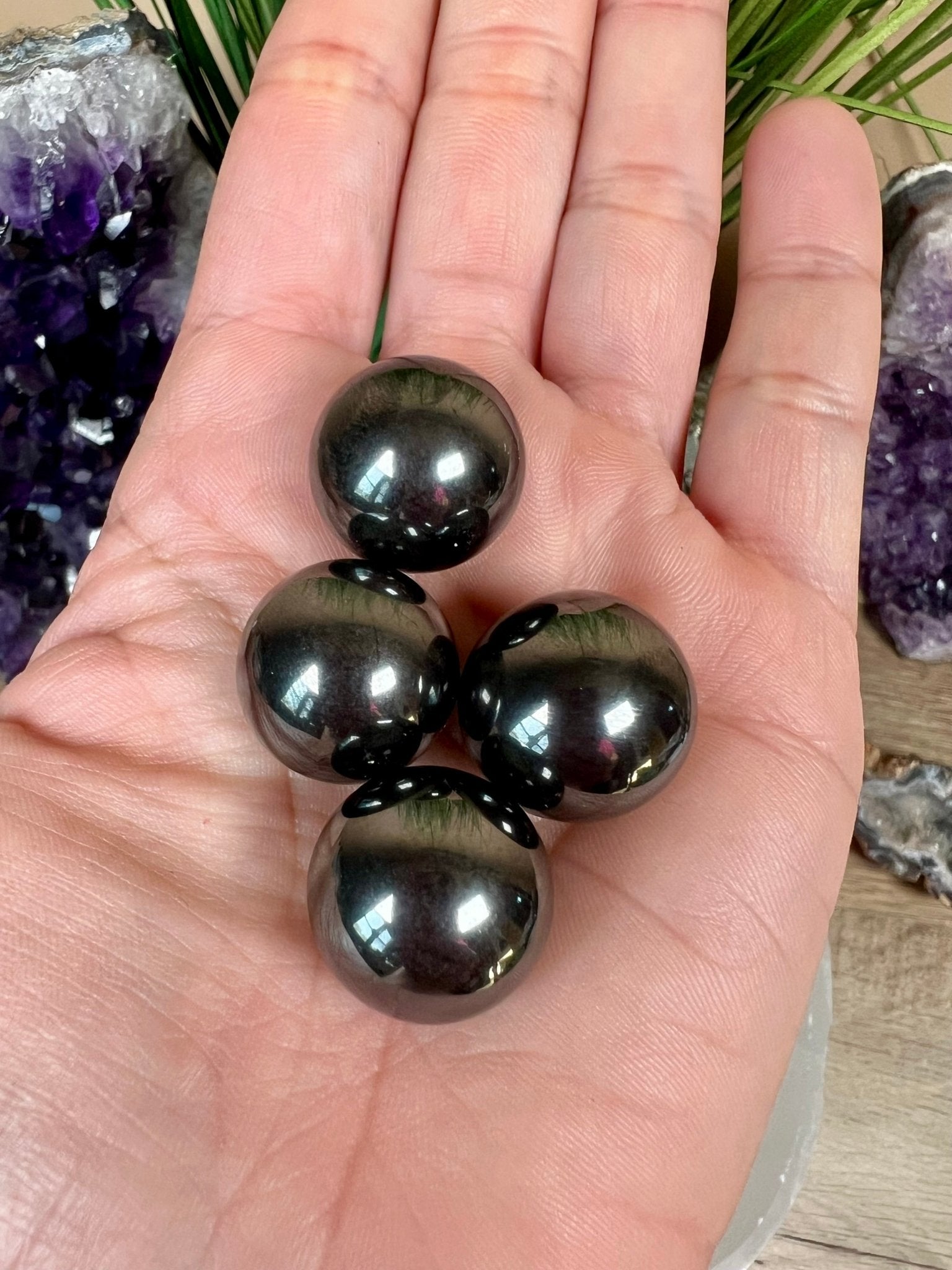 Mini Hemitate Spheres 19mm - Purple Door Alchemy