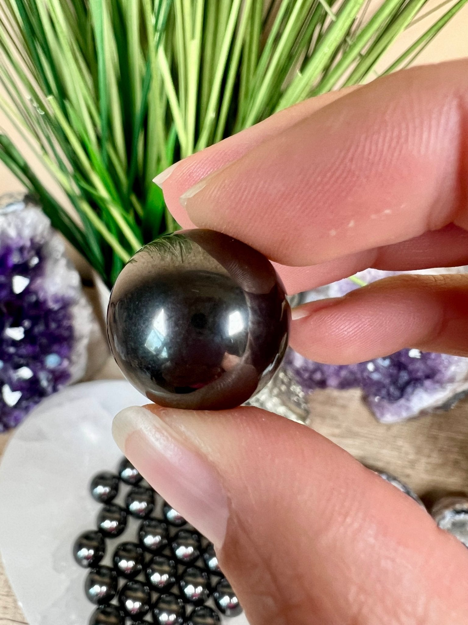 Mini Hemitate Spheres 19mm - Purple Door Alchemy