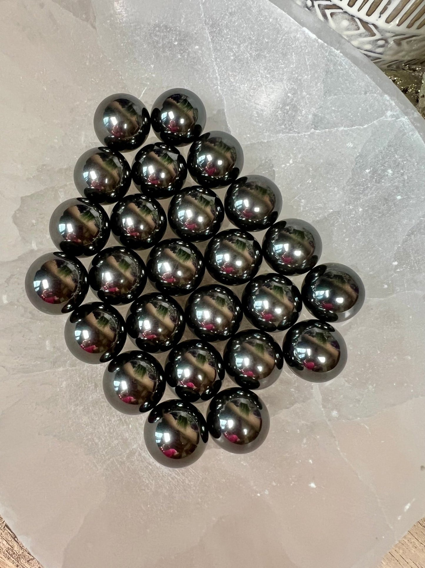 Mini Hemitate Spheres 19mm - Purple Door Alchemy