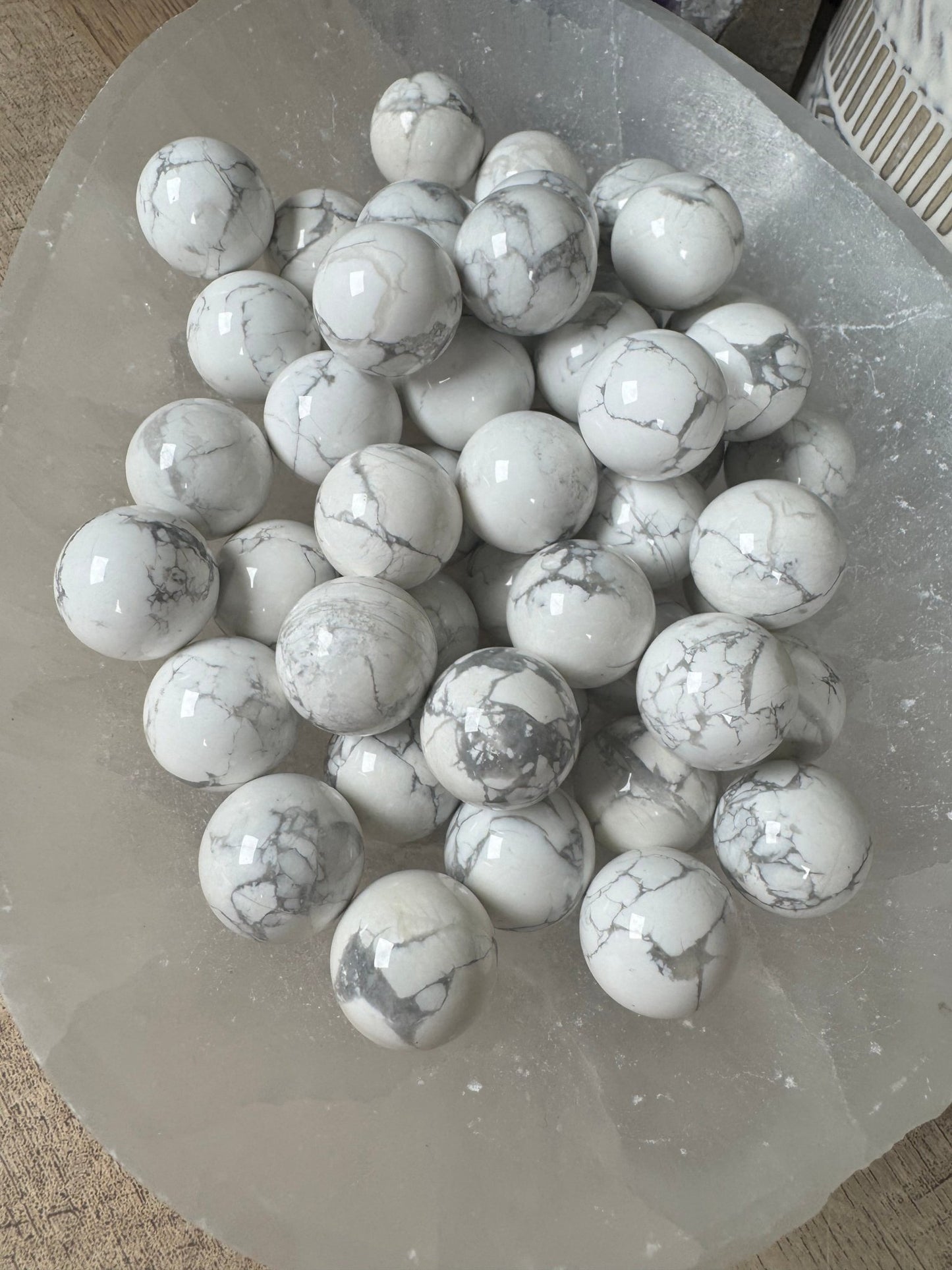 Mini Howlite Sphere - Purple Door Alchemy