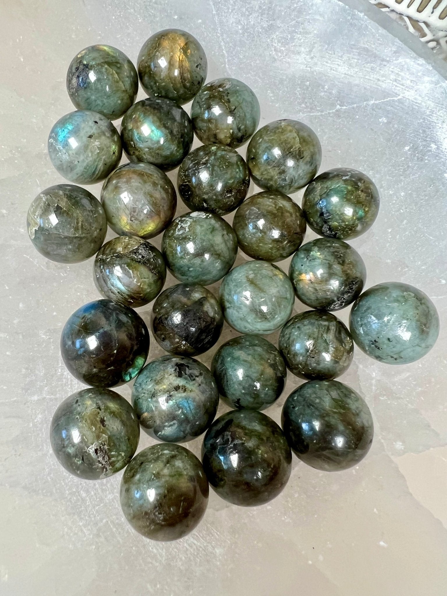 Mini Labradorite Spheres 18 - 20mm - Purple Door Alchemy