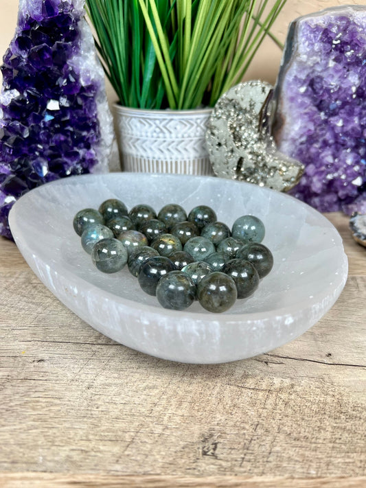 Mini Labradorite Spheres 18 - 20mm - Purple Door Alchemy