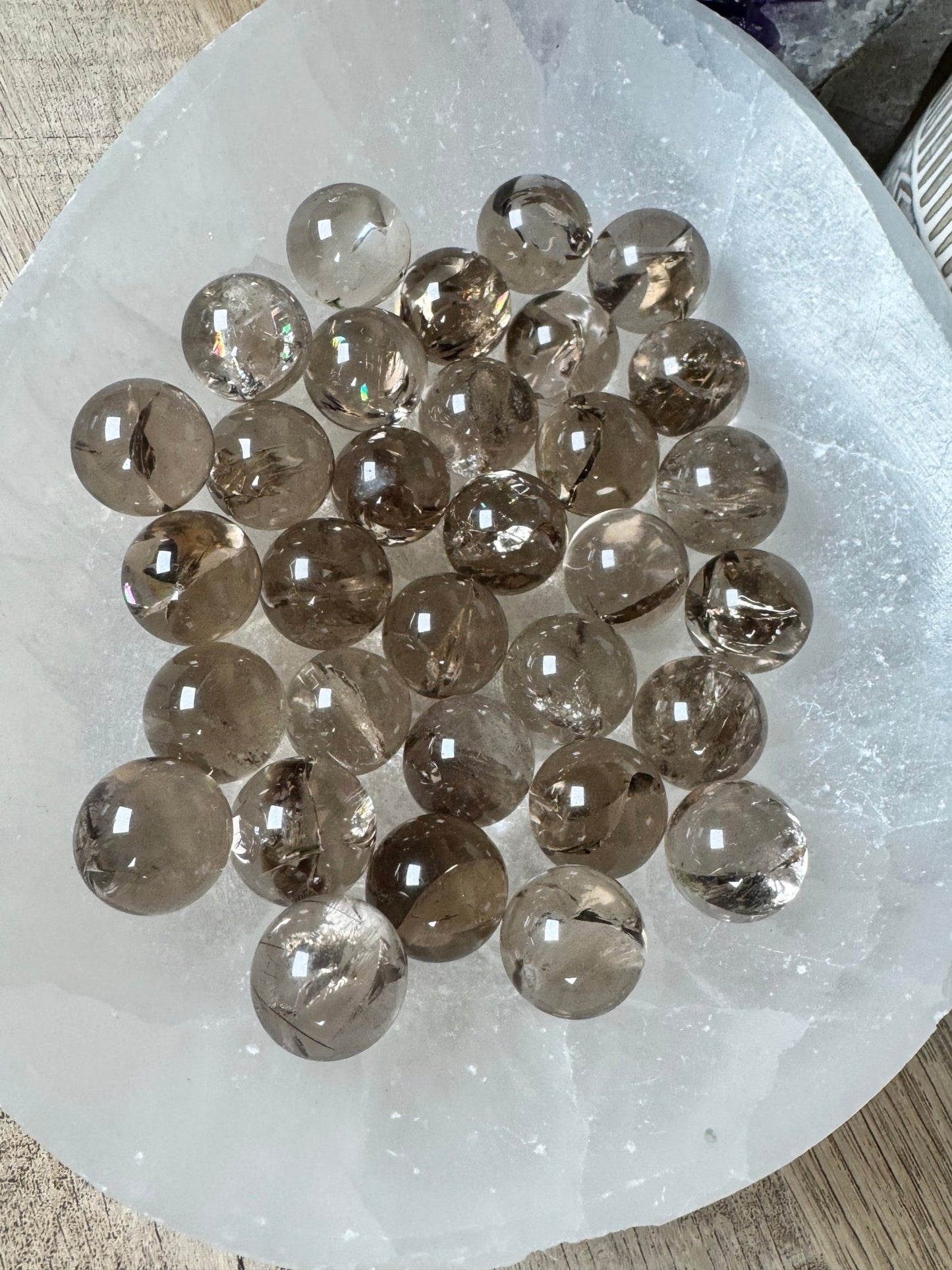 Mini Smoky Quartz Sphere - Purple Door Alchemy