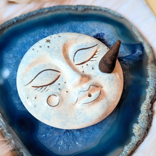 Moon Goddess Incense Dish - Purple Door Alchemy