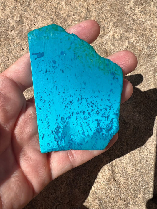 Namibian Chrysocolla Slab 61g - Purple Door Alchemy