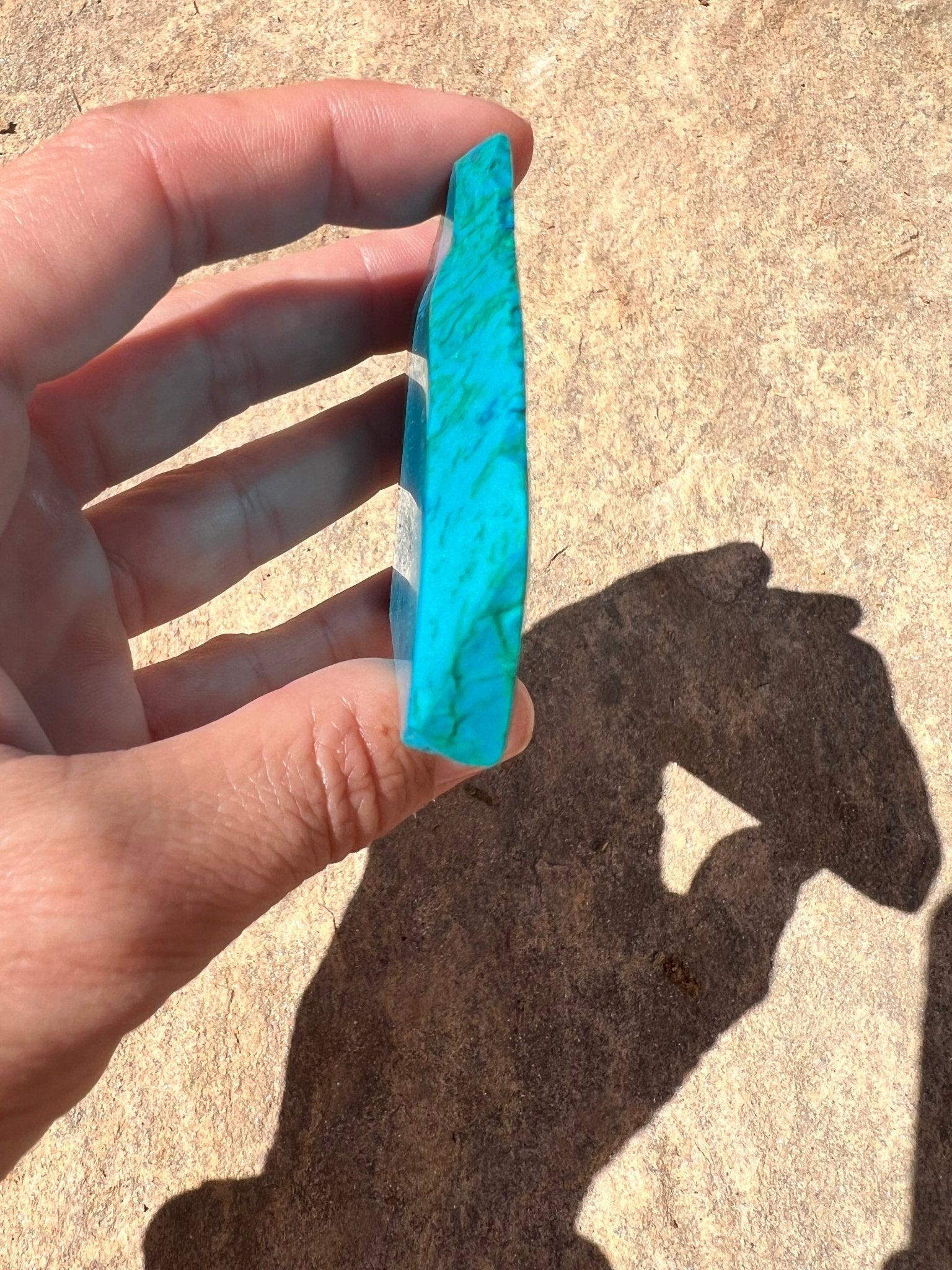 Namibian Chrysocolla Slab 61g - Purple Door Alchemy