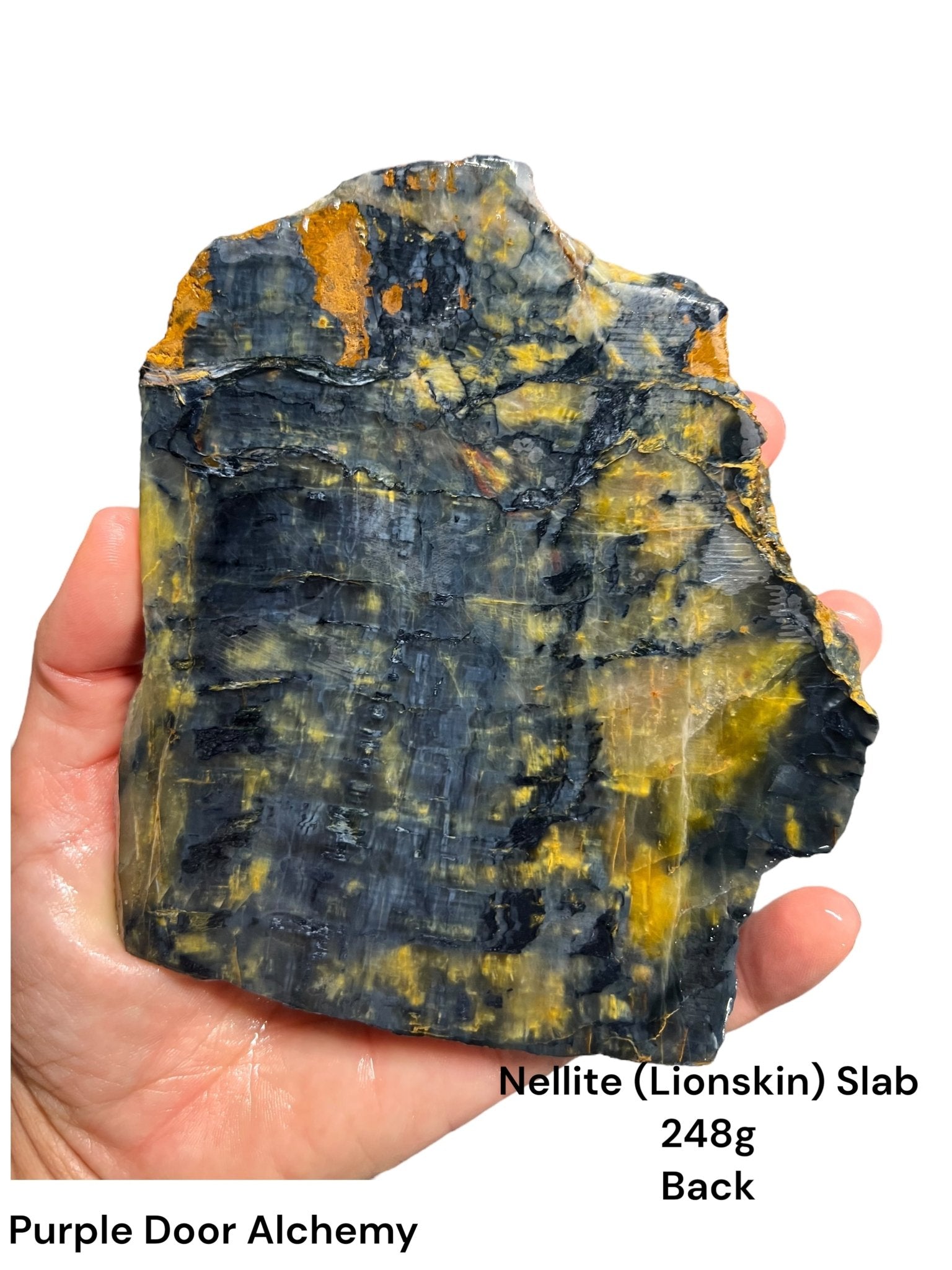 Nellite (Lionskin) Slab 248g - Purple Door Alchemy