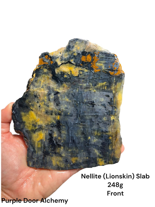 Nellite (Lionskin) Slab 248g - Purple Door Alchemy