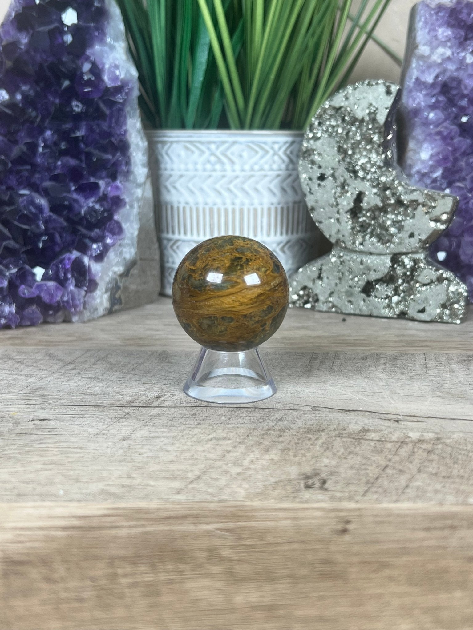 Nellite Sphere 40mm, 4 - Purple Door Alchemy