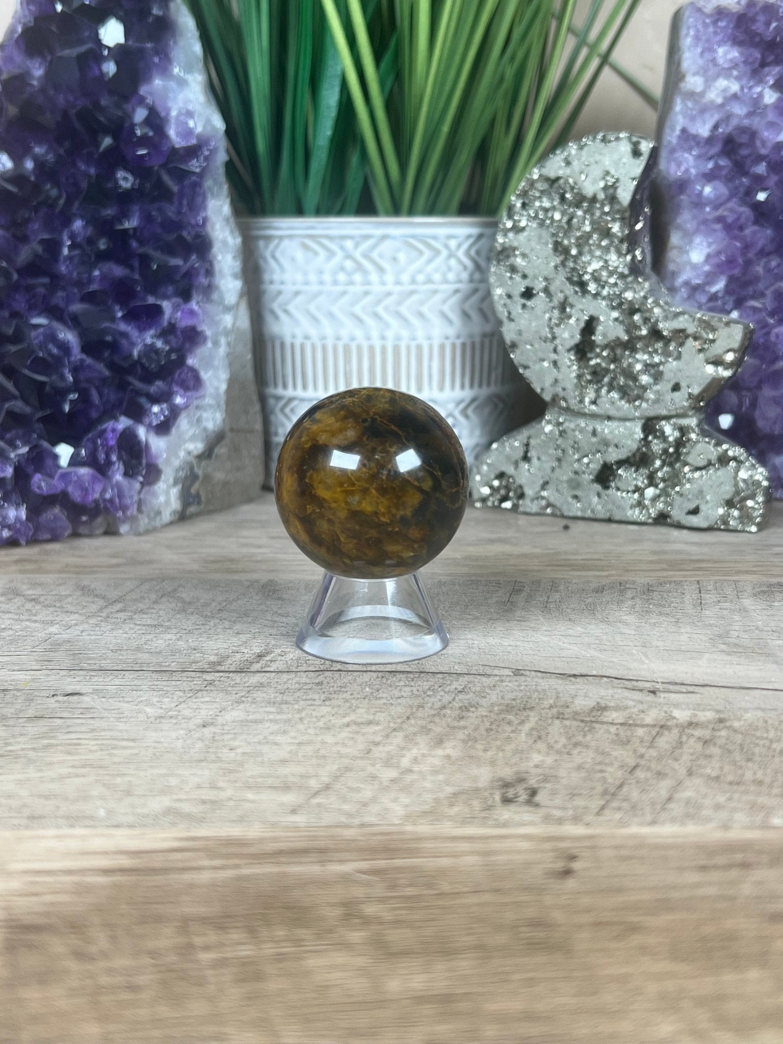 Nellite Sphere 40mm, 5 - Purple Door Alchemy