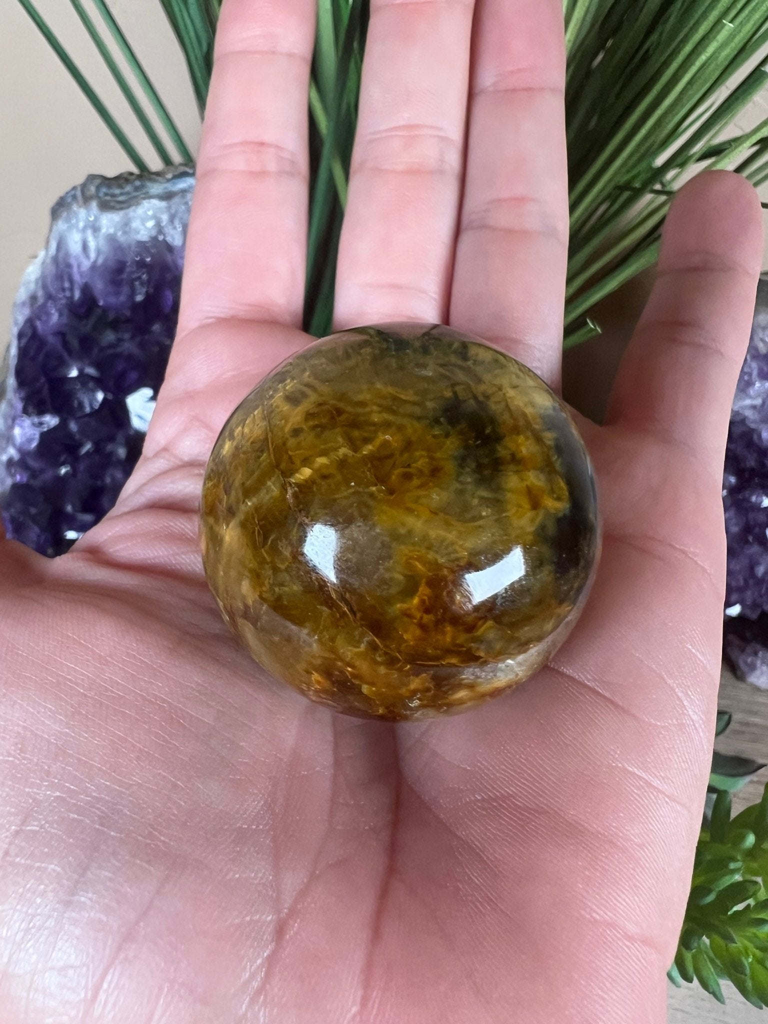 Nellite Sphere 40mm, 6 - Purple Door Alchemy