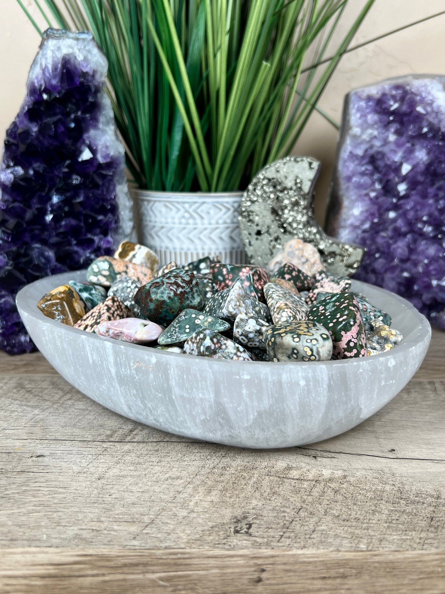 Ocean Jasper Tumble - Purple Door Alchemy