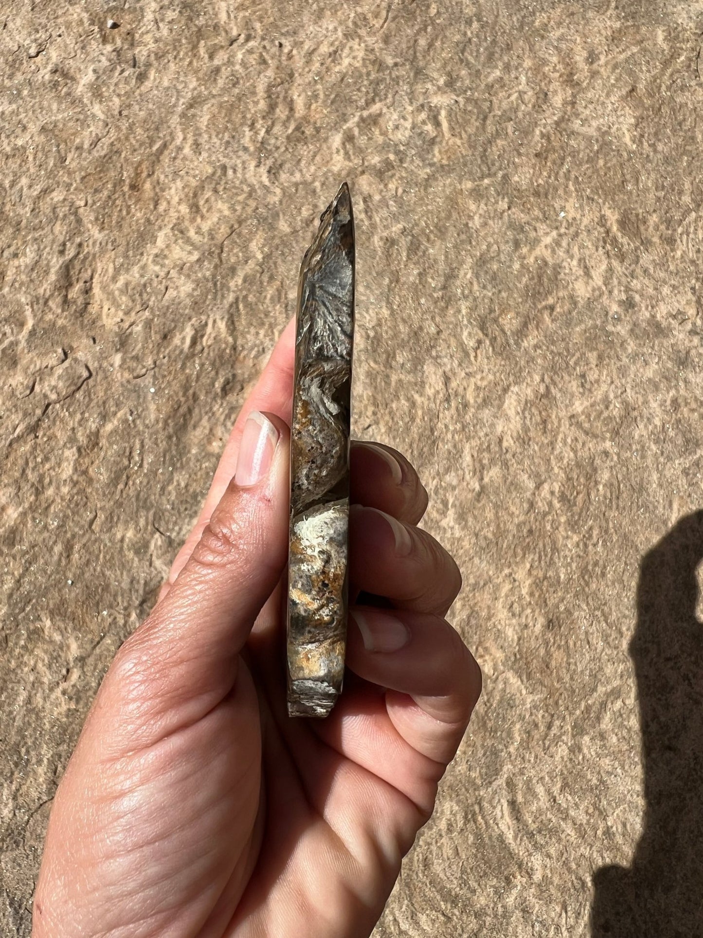 Peruvian Stromatolite Slab 129g - Purple Door Alchemy