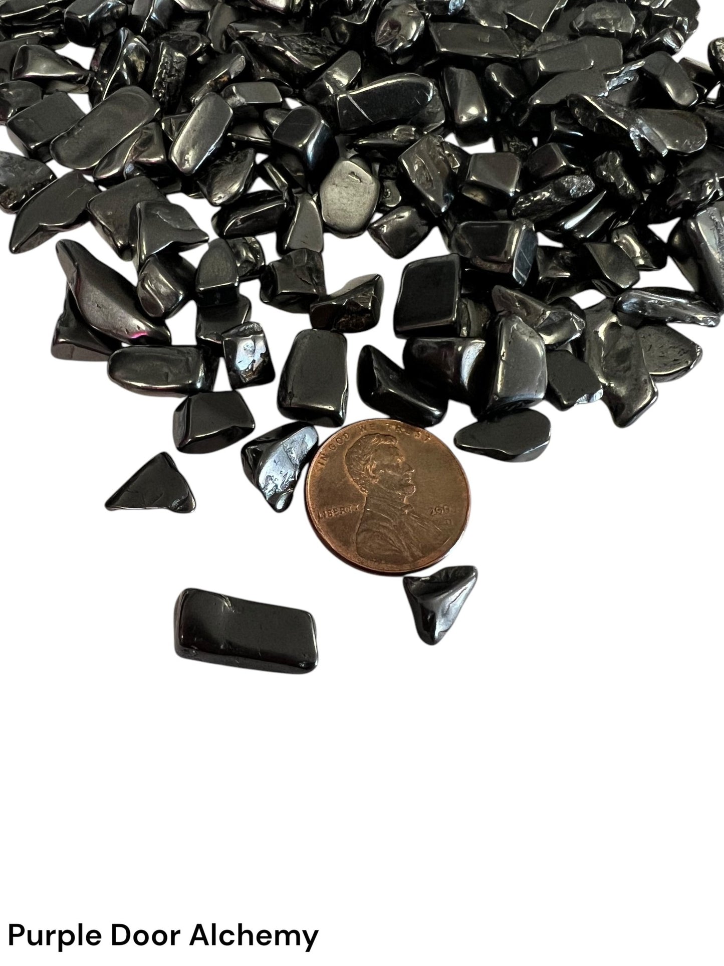 Petrovsky Shungite Chips (1 ounce, 1/2 lb, 1 lb) - Purple Door Alchemy