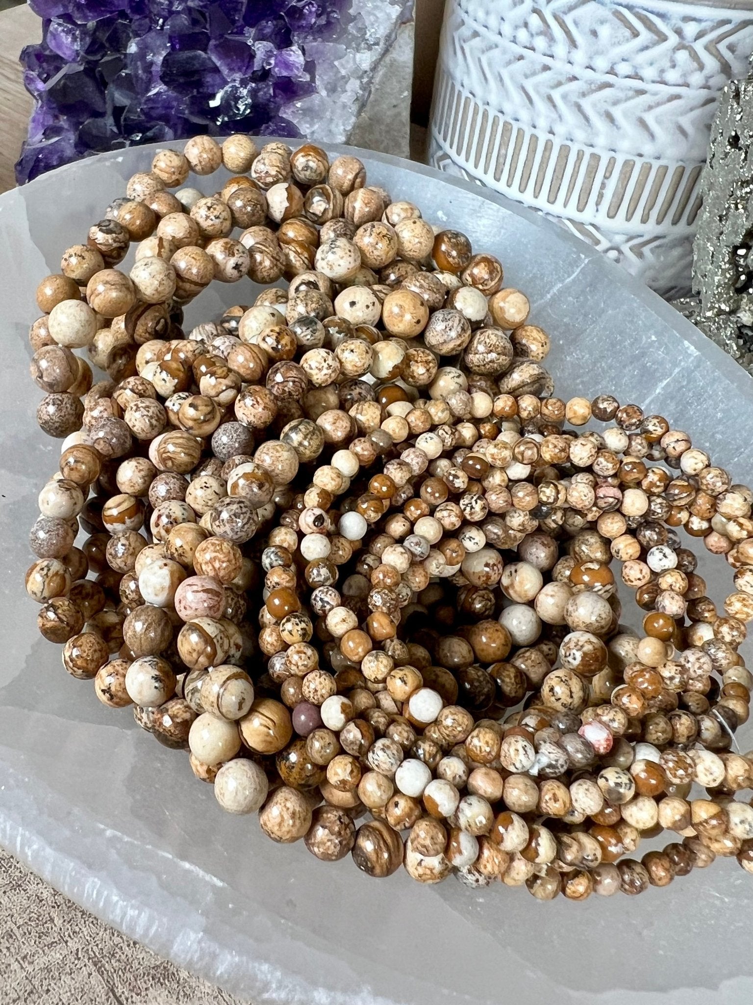 Picture Jasper Bracelet - Purple Door Alchemy