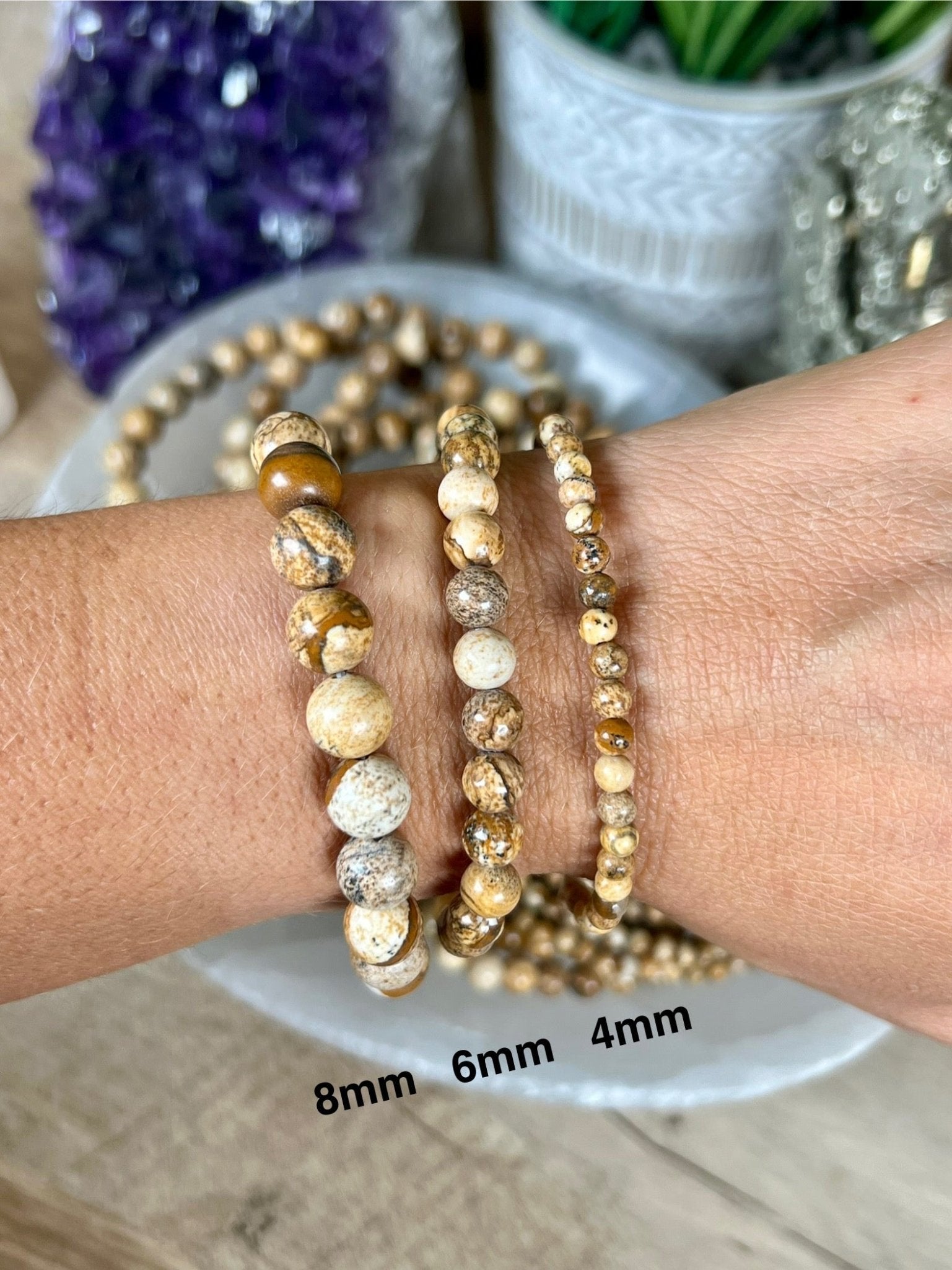 Picture Jasper Bracelet - Purple Door Alchemy